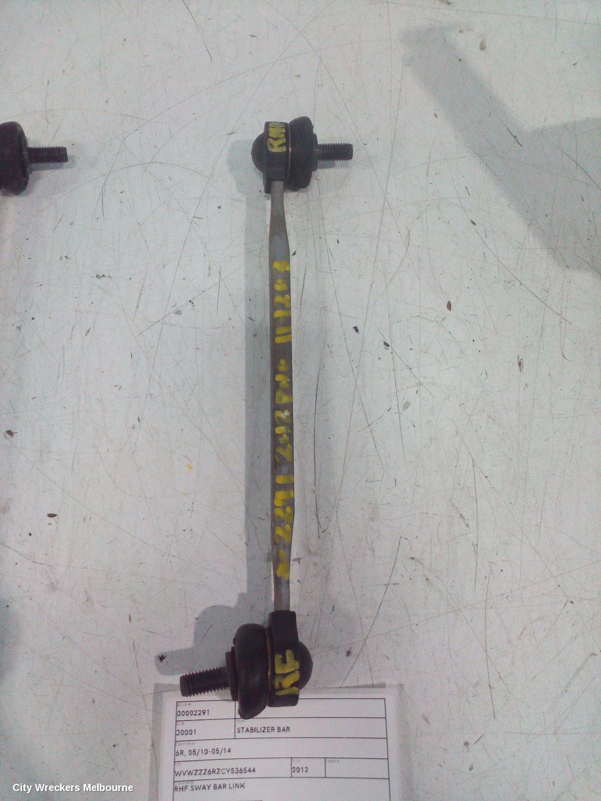 VOLKSWAGEN POLO STABILISER BAR, 6R, 05/2010 - 05/2014 - Image 2