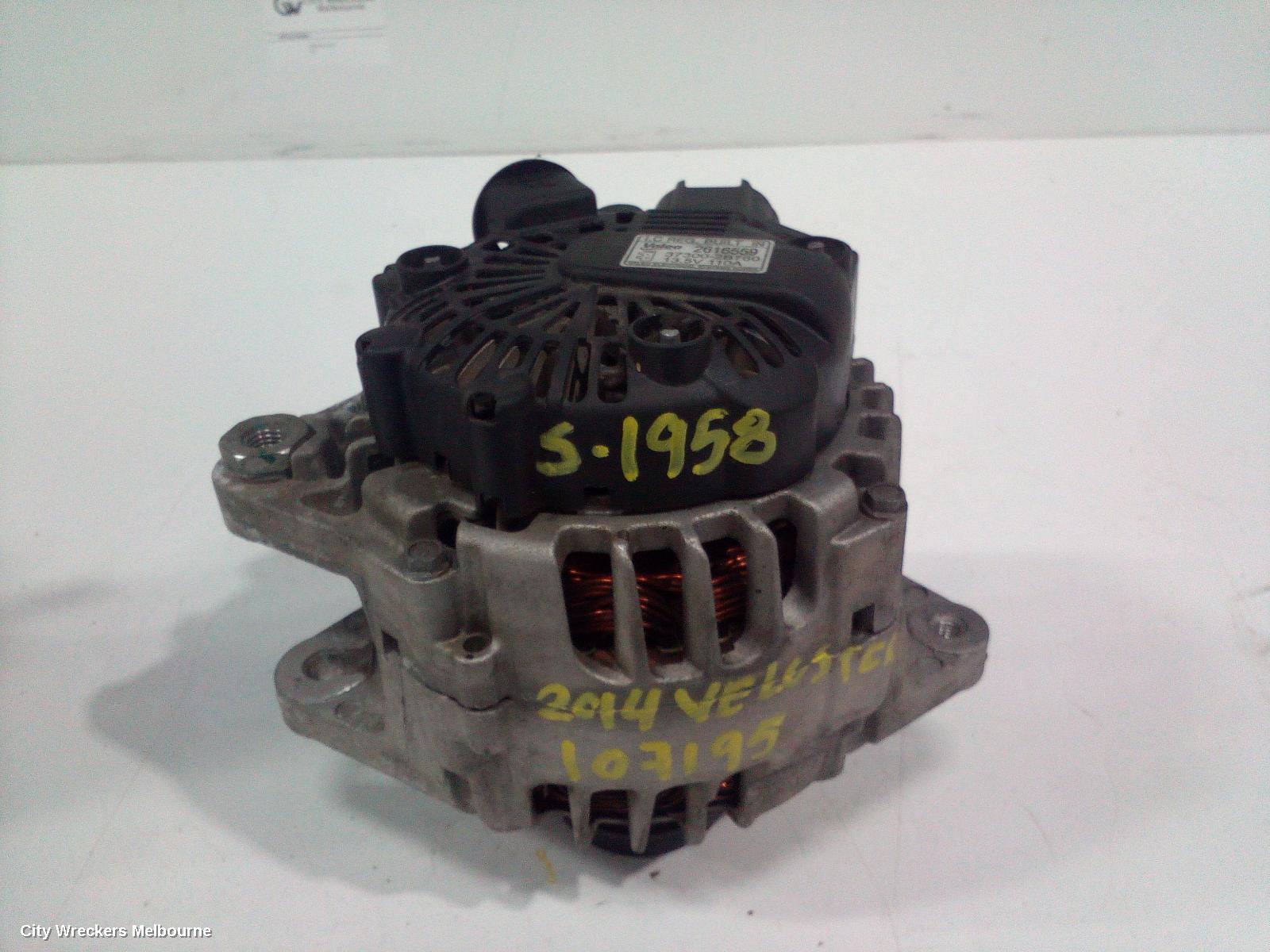 HYUNDAI VELOSTER ALTERNATOR, 1.6, G4FJ, TURBO, 07/2012 - 02/2018 - Image 1
