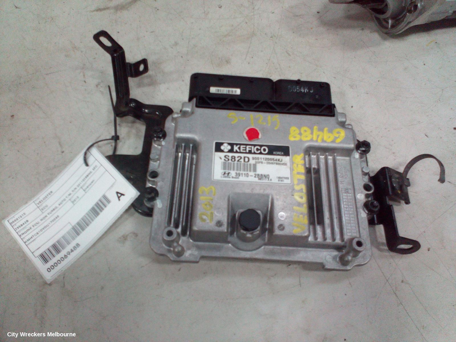 HYUNDAI VELOSTER ECU, ENGINE ECU, NON TURBO, AUTO T/M, P/N 391102BBN0, SEC SET (ECU/IMM/READER/KEY), FS, 12/2011 - 02/2018 - Image 2