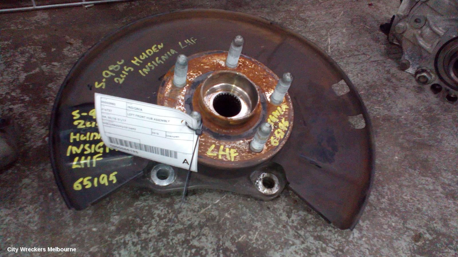 HOLDEN INSIGNIA LEFT FRONT HUB ASSEMBLY, GA, 02/2015 - 01/2017 - Image 2
