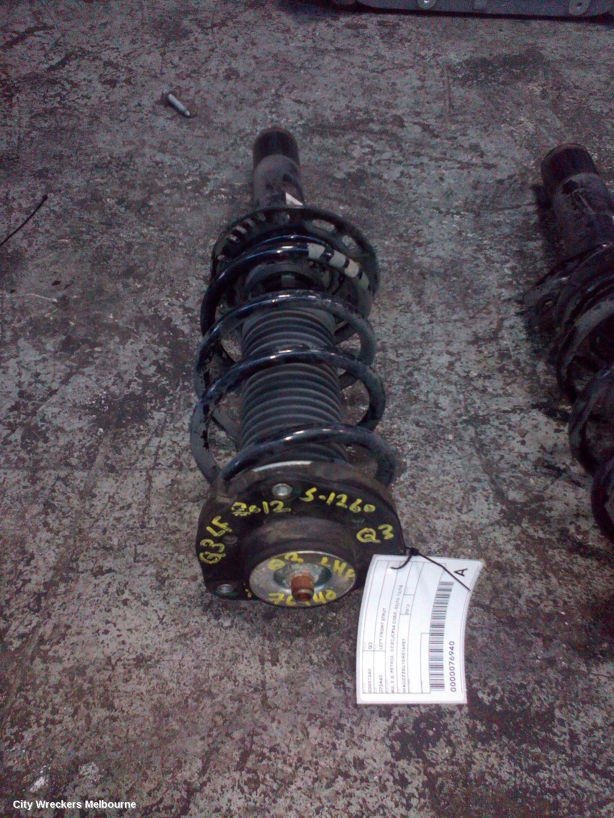 AUDI Q3 LEFT FRONT STRUT, 8U, 2.0, PETROL, CCZC/CPSA CODE, 03/2012 - 12/2018 - Image 2