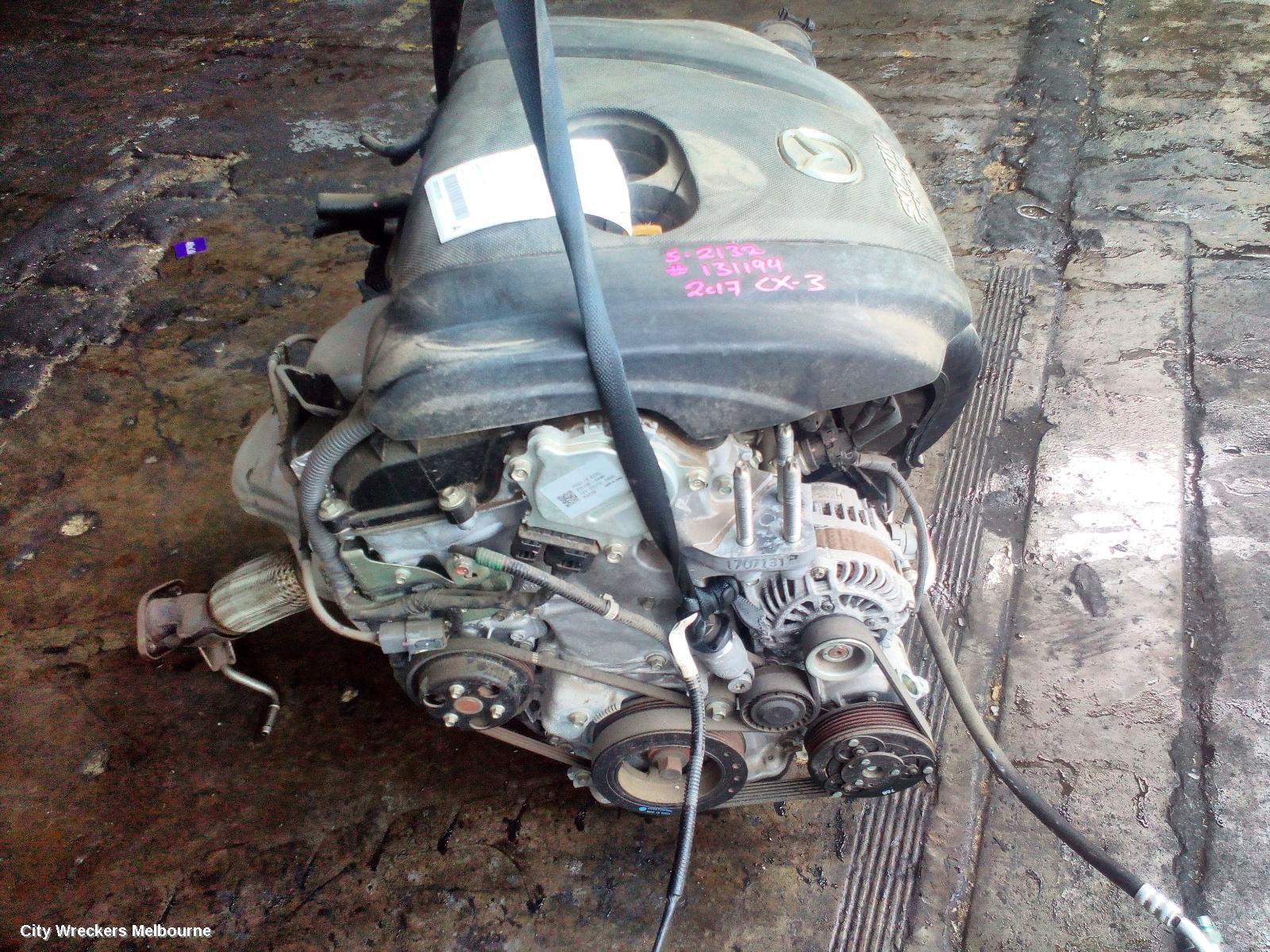 MAZDA CX3 ENGINE, PETROL, 2.0, 109 KW, PE-VPS, SKYACTIV-G, DK, 03/2015 - 07/2018 - Image 1