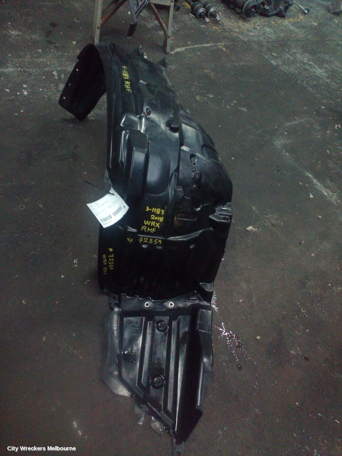 SUBARU WRX RIGHT GUARD LINER, V1, 03/2014 - 10/2021 - Image 2