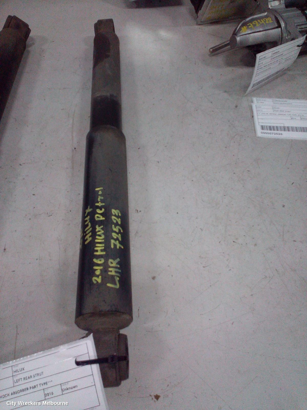 TOYOTA HILUX LEFT REAR STRUT, ***USE SHOCK ABSORBER PART TYPE*** - Image 1