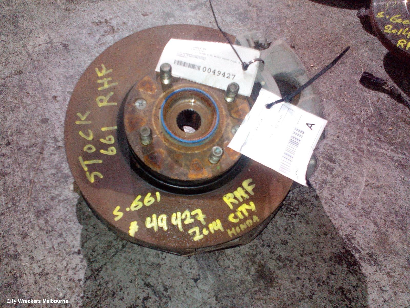 HONDA CITY RIGHT FRONT HUB ASSEMBLY, GM6, 01/2014 - 09/2020 - Image 2