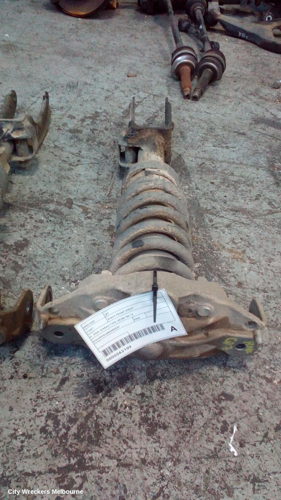 AUDI Q7 RIGHT FRONT STRUT, 4L, NON-AIRBAG TYPE, 09/2006 - 08/2015 - Image 1