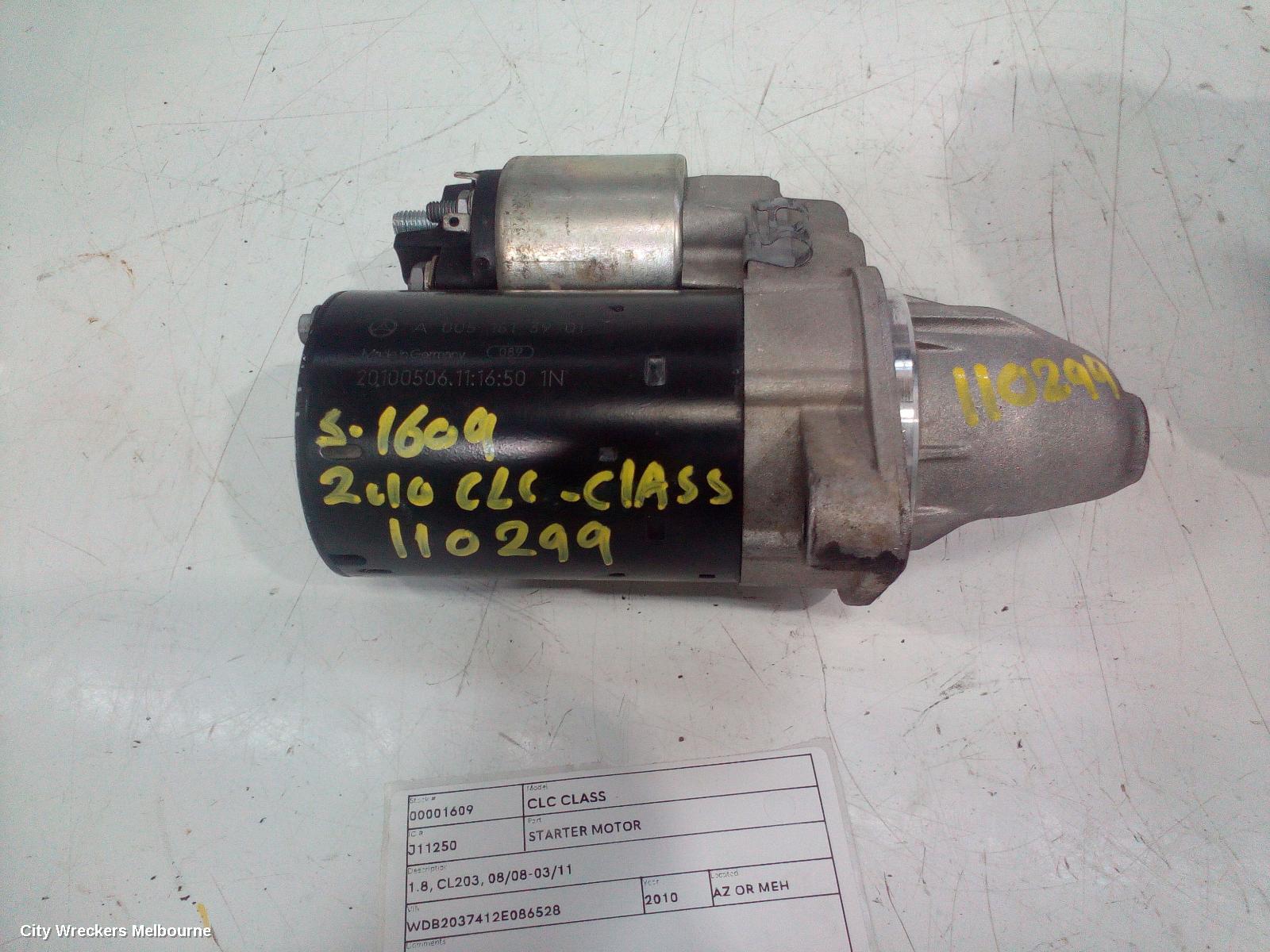 MERCEDES CLC CLASS STARTER, 1.8, CL203, 08/2008 - 03/2011 - Image 1