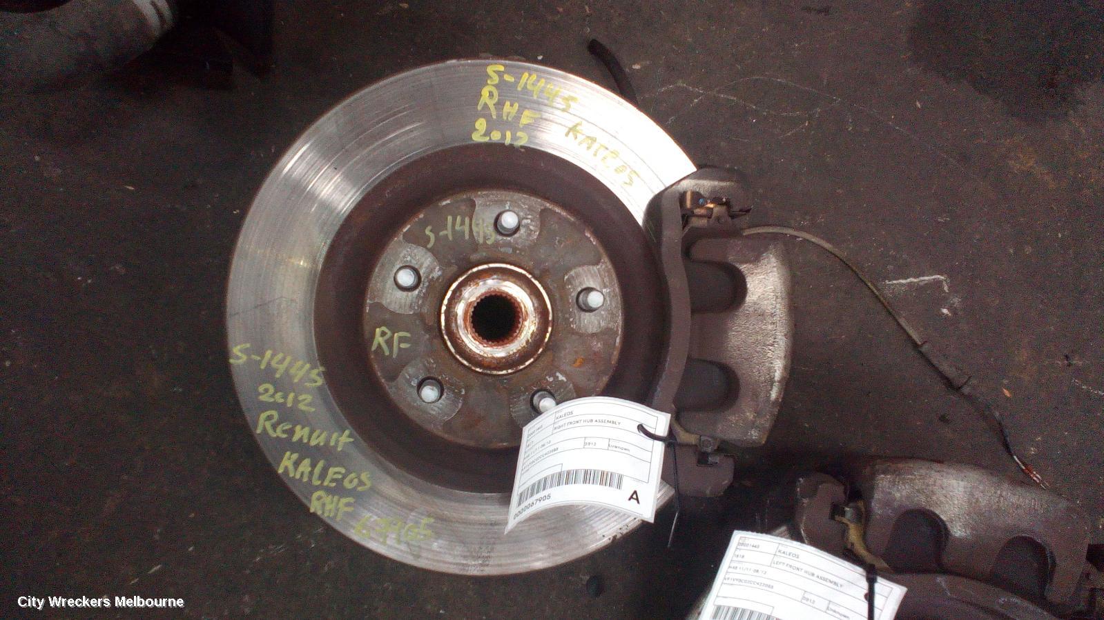 RENAULT KALEOS RIGHT FRONT HUB ASSEMBLY, H45, 09/2008 - 04/2016 - Image 1