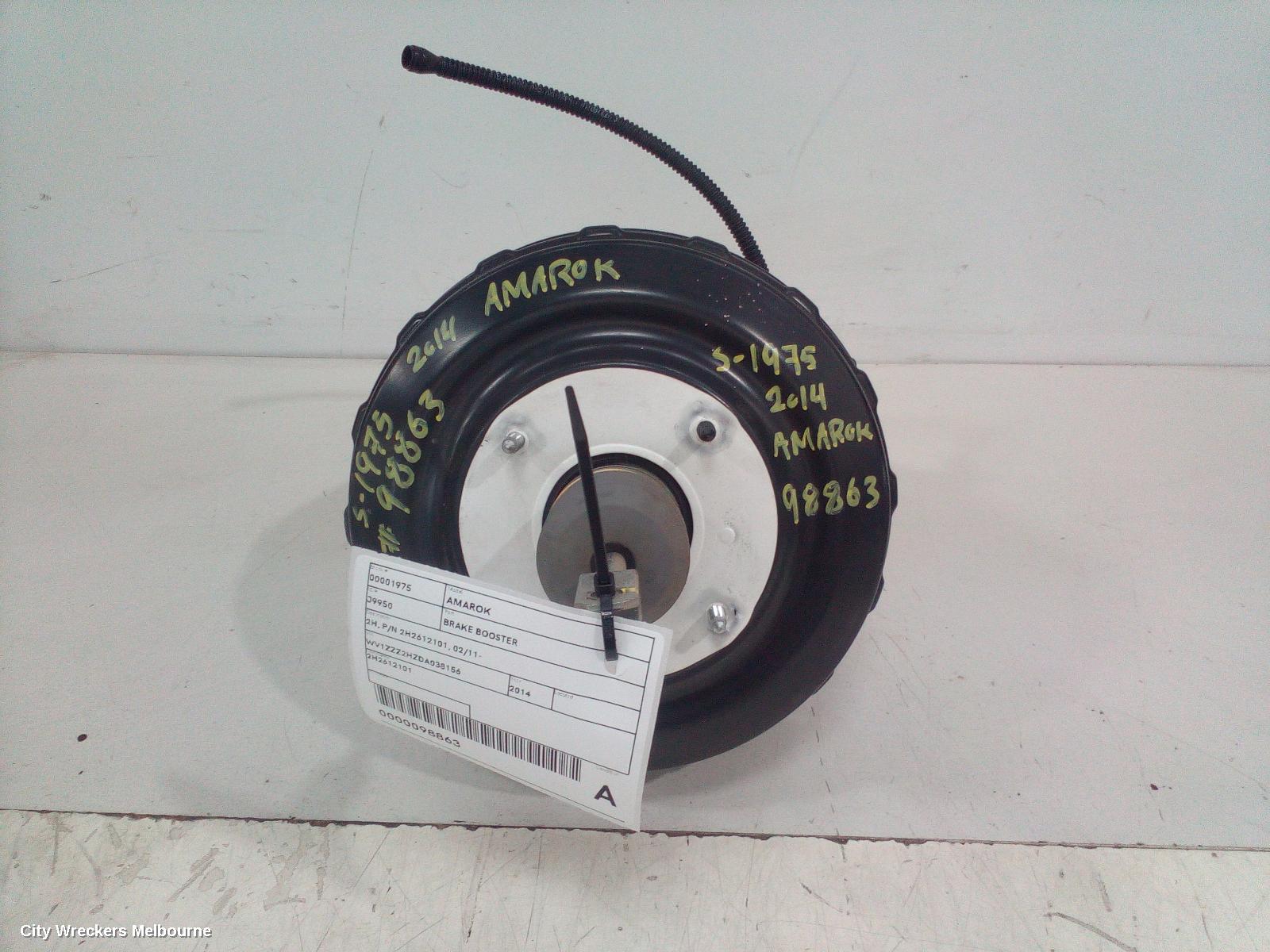 VOLKSWAGEN AMAROK BRAKE BOOSTER, 2H, P/N 2H2612101, 02/2011 ONWARDS - Image 1