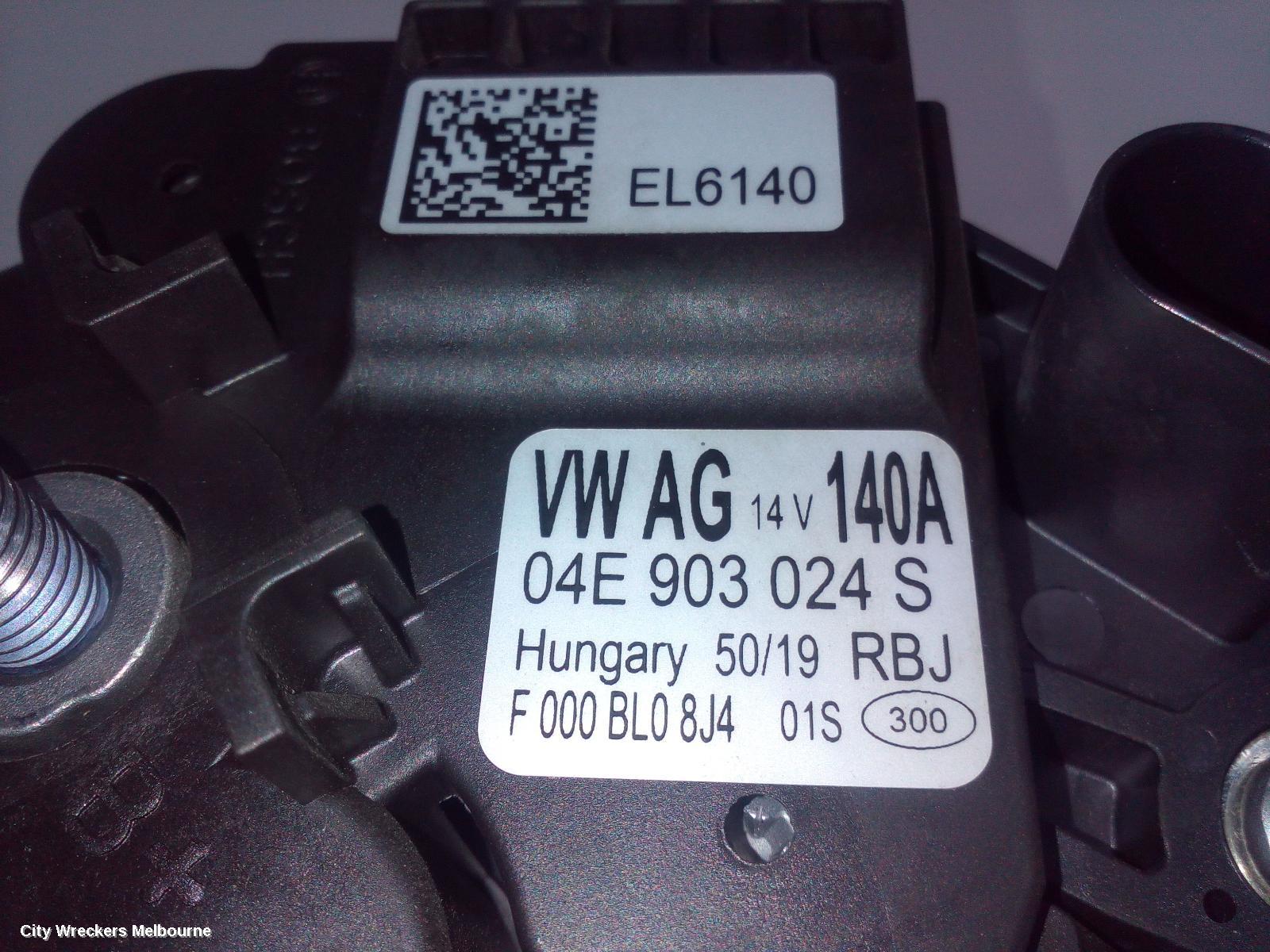VOLKSWAGEN GOLF ALTERNATOR, PETROL, 1.4, BOSCH 140AMP P/N 04E903015P, GEN 7, 11/2013 - 08/2020 - Image 2