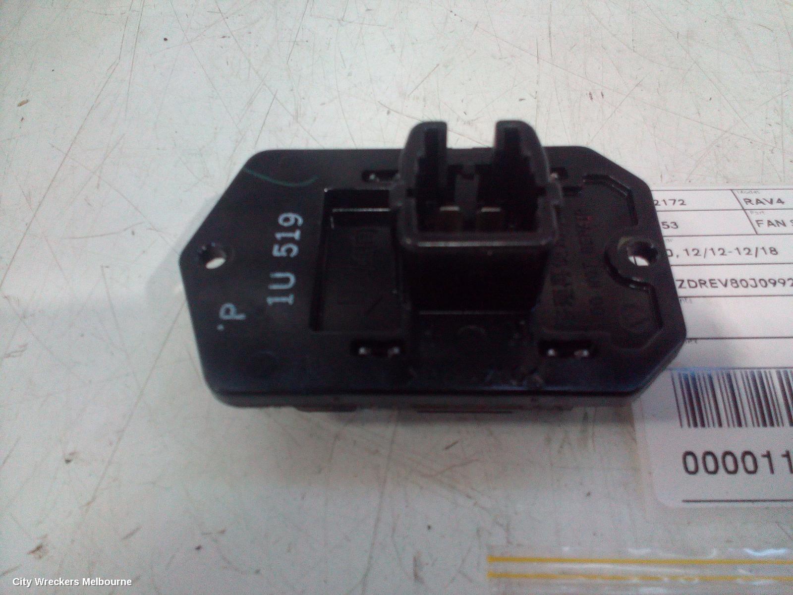 TOYOTA RAV4 FAN SPEED RESISTOR, XA40, 12/2012 - 12/2018 - Image 3