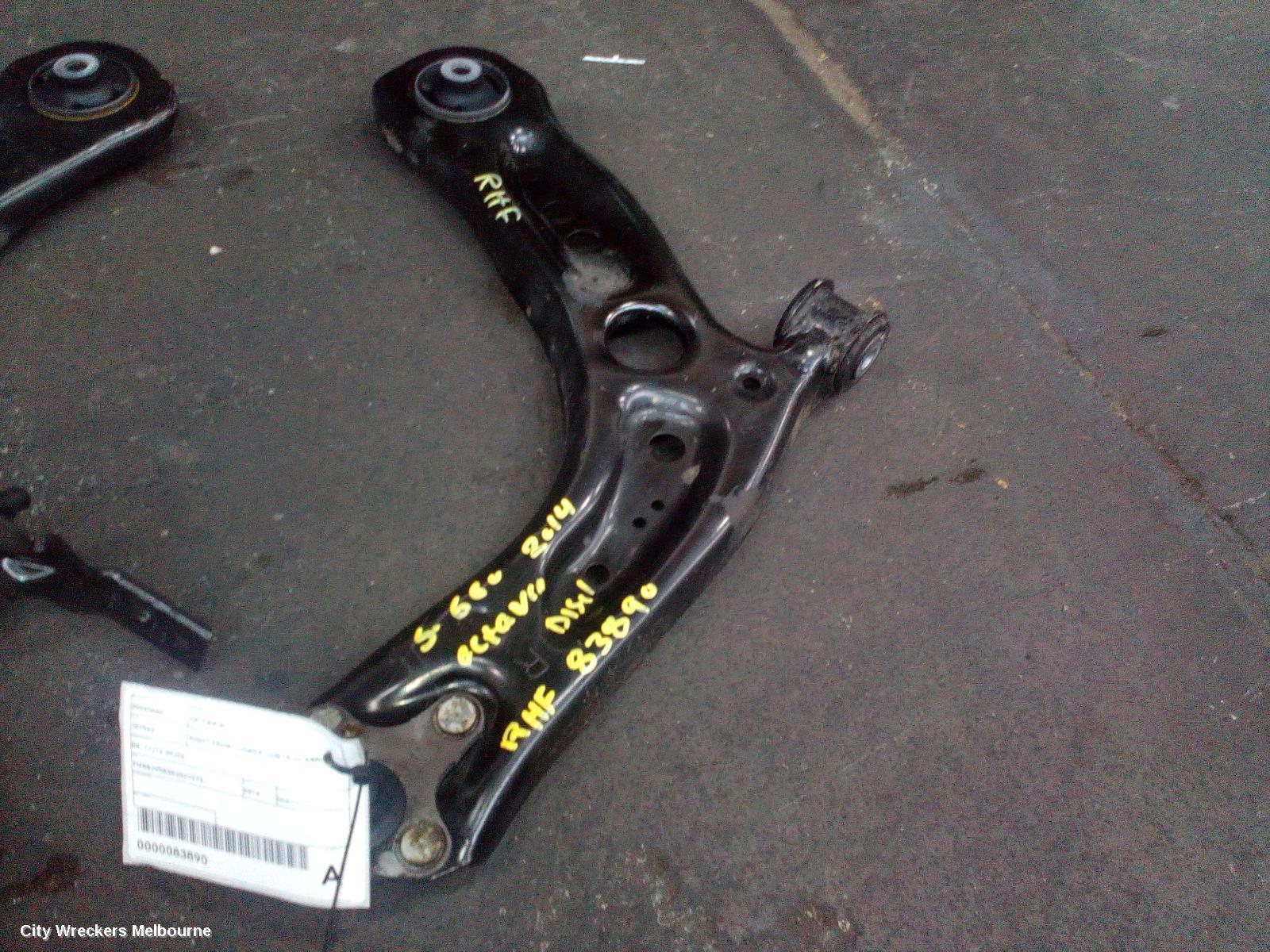SKODA OCTAVIA RIGHT FRONT LOWER CONTROL ARM, NE, 11/2013 - 09/2020 - Image 1