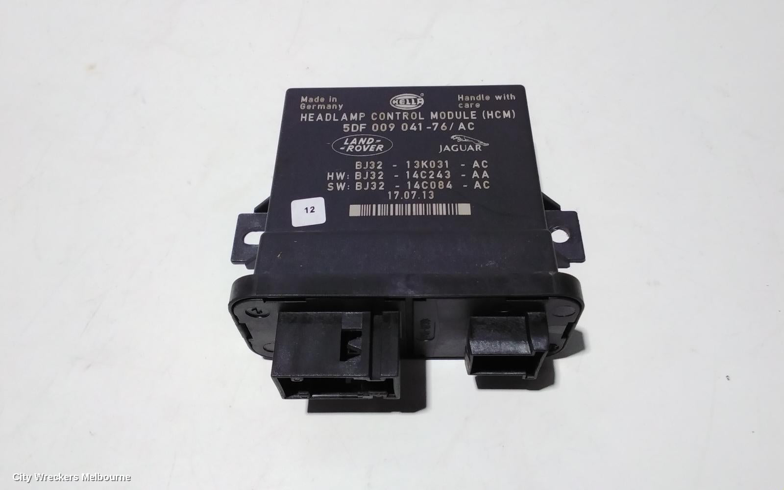 LAND ROVER RANGEROVER EVOQUE, L538, 11/2011 - 01/2019, BJ3213K031AC COMPUTER LIGHTING MODULE WITH PART NUMBER : 87054 - Image 1