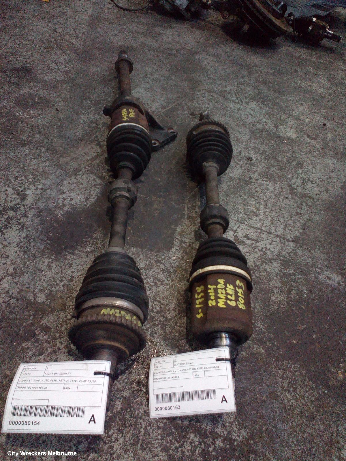 MAZDA 6 RIGHT DRIVESHAFT, GG/GY S1, 2WD, AUTO 4SPD, PETROL TYPE, 09/2002 - 07/2005 - Image 2