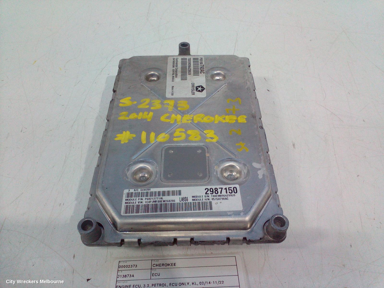 JEEP CHEROKEE ECU, ENGINE ECU, 3.2, PETROL, ECU ONLY, KL, 02/2014 - 11/2022 - Image 1