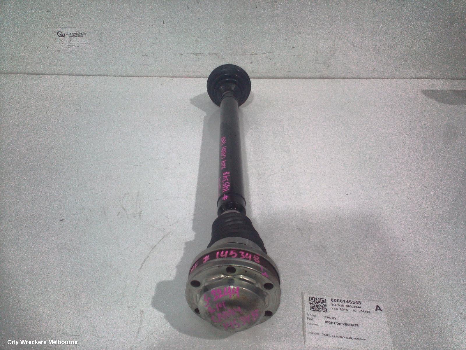 VOLKSWAGEN CADDY RIGHT DRIVESHAFT, DIESEL, 1.6, AUTO T/M, 2K, 08/2010 - 06/2015 - Image 2