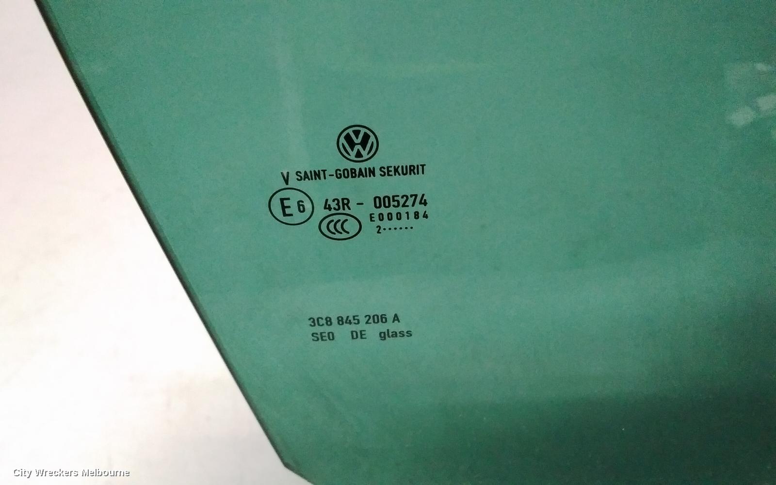 VOLKSWAGEN PASSAT RIGHT REAR DOOR WINDOW, 3CC, SEDAN, 08/2008 - 12/2016 - Image 3