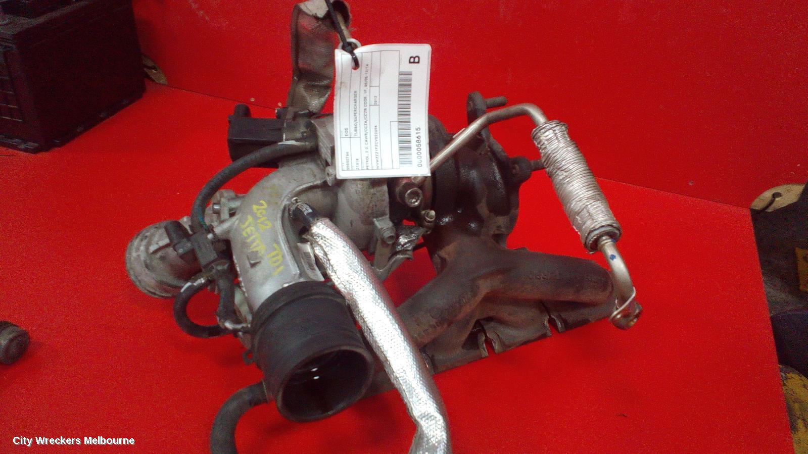 VOLKSWAGEN EOS TURBO SUPERCHARGER, PETROL, 2.0, CAWB/CCZA/CCZB CODE, 1F, 08/2008 - 12/2014 - Image 1