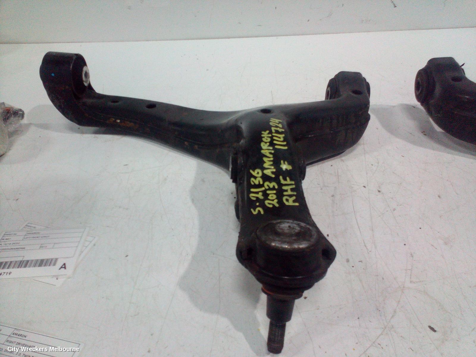 VOLKSWAGEN AMAROK RIGHT FRONT LOWER CONTROL ARM, 2H, 10/2010 - 09/2022 - Image 1