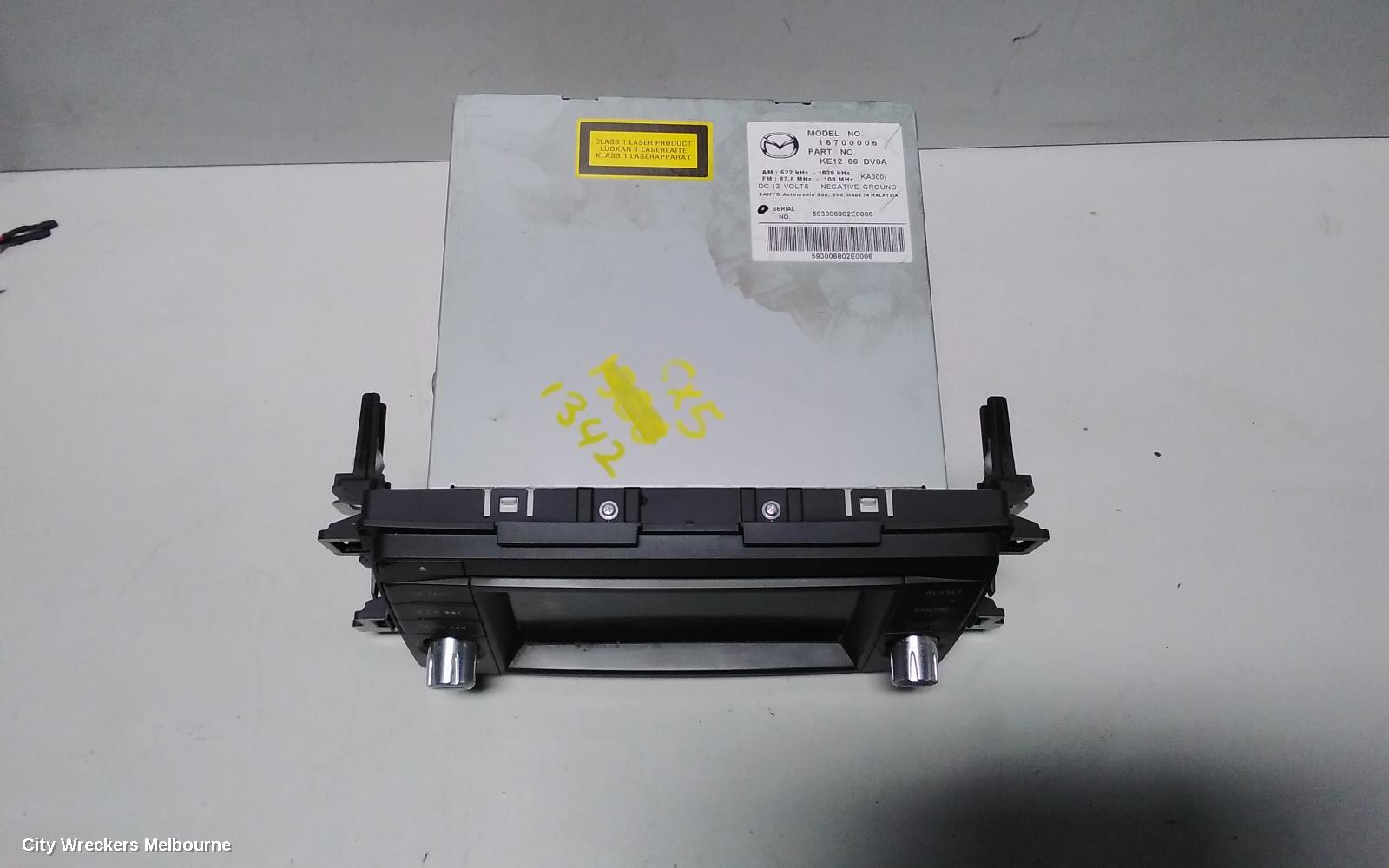 MAZDA CX5 RADIO/CD/DVD/SAT/TV, SAT NAV, NON TOUCHSCREEN TYPE, KE, 02/2012 - 12/2016 - Image 3