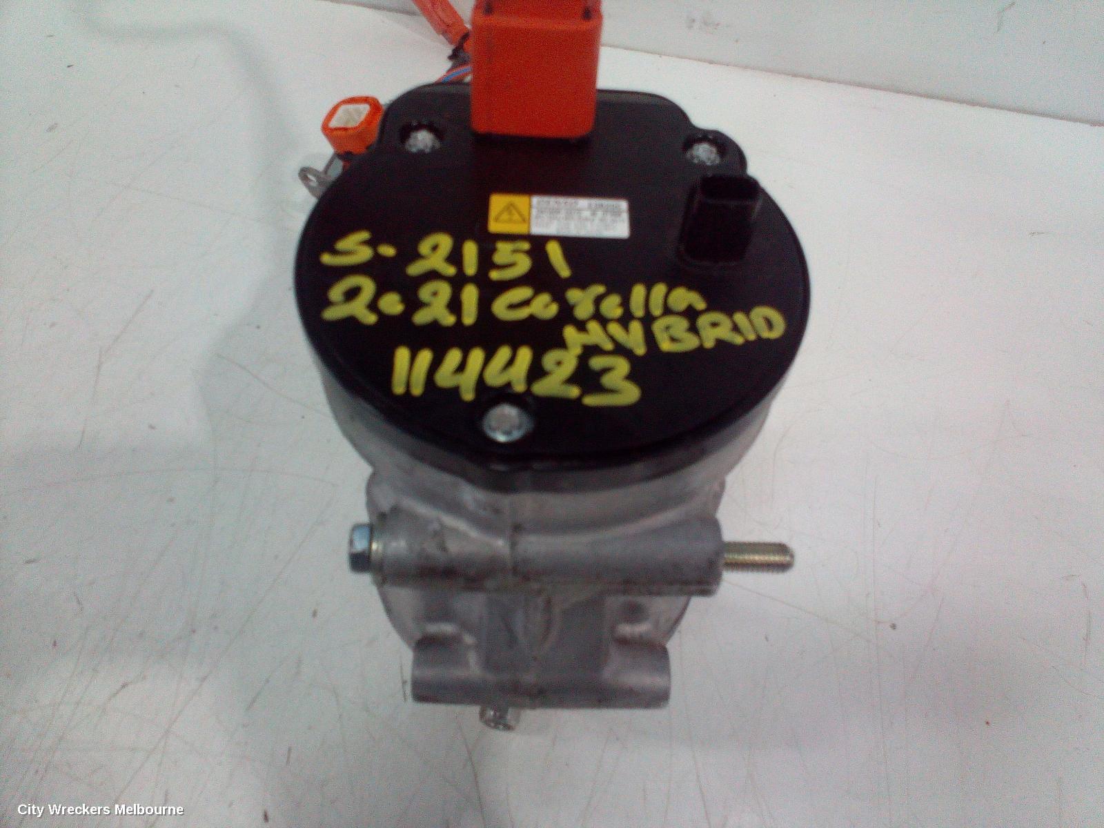 TOYOTA COROLLA A/C COMPRESSOR, ZWE211R, 1.8, PETROL, HYBRID, 2ZR-FXE, 07/2018 ONWARDS - Image 3