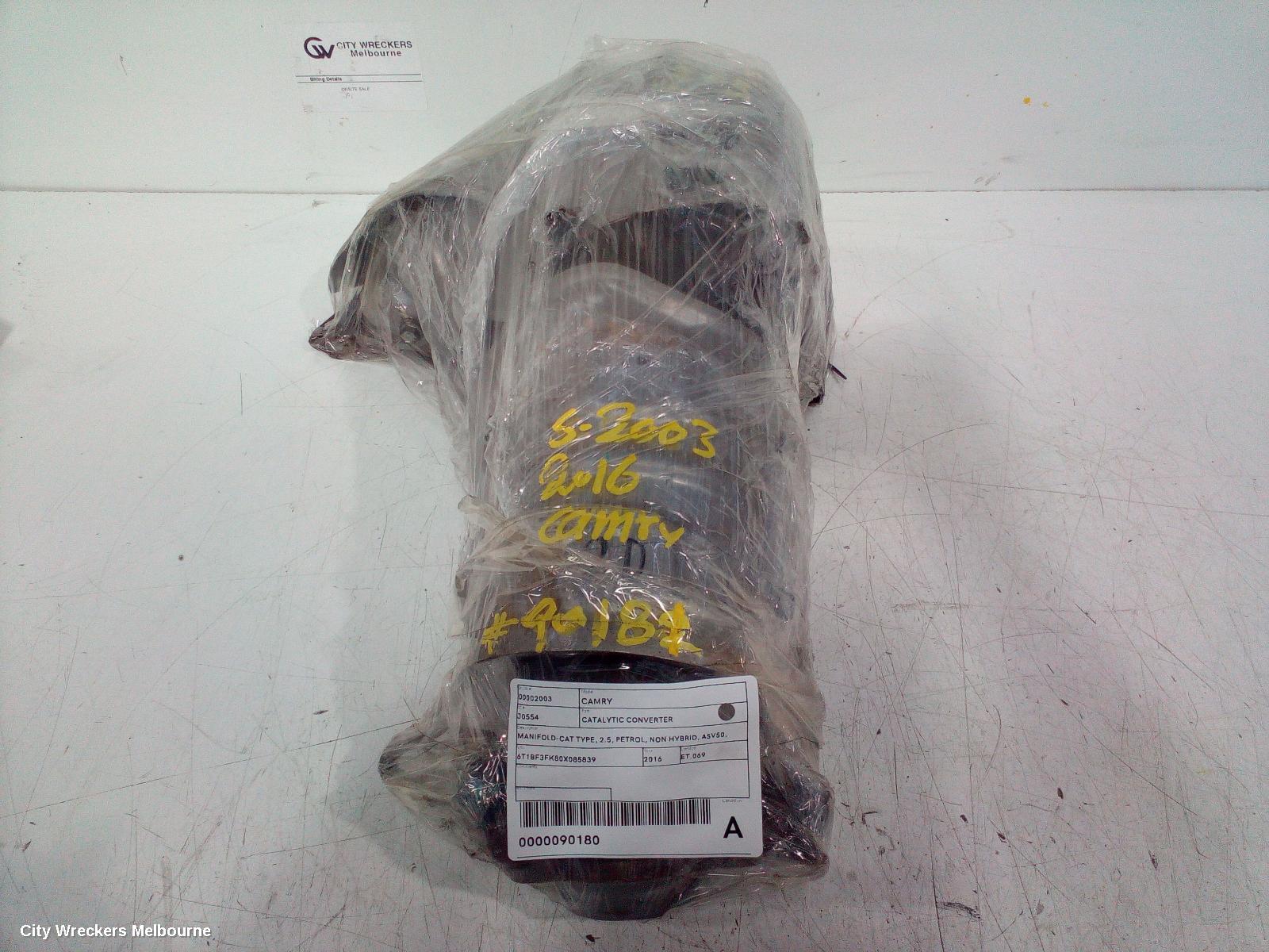TOYOTA CAMRY CATALYTIC CONVERTER, MANIFOLD-CAT TYPE, 2.5, PETROL, NON HYBRID, ASV50, 05/2015 - 10/2017 - Image 2