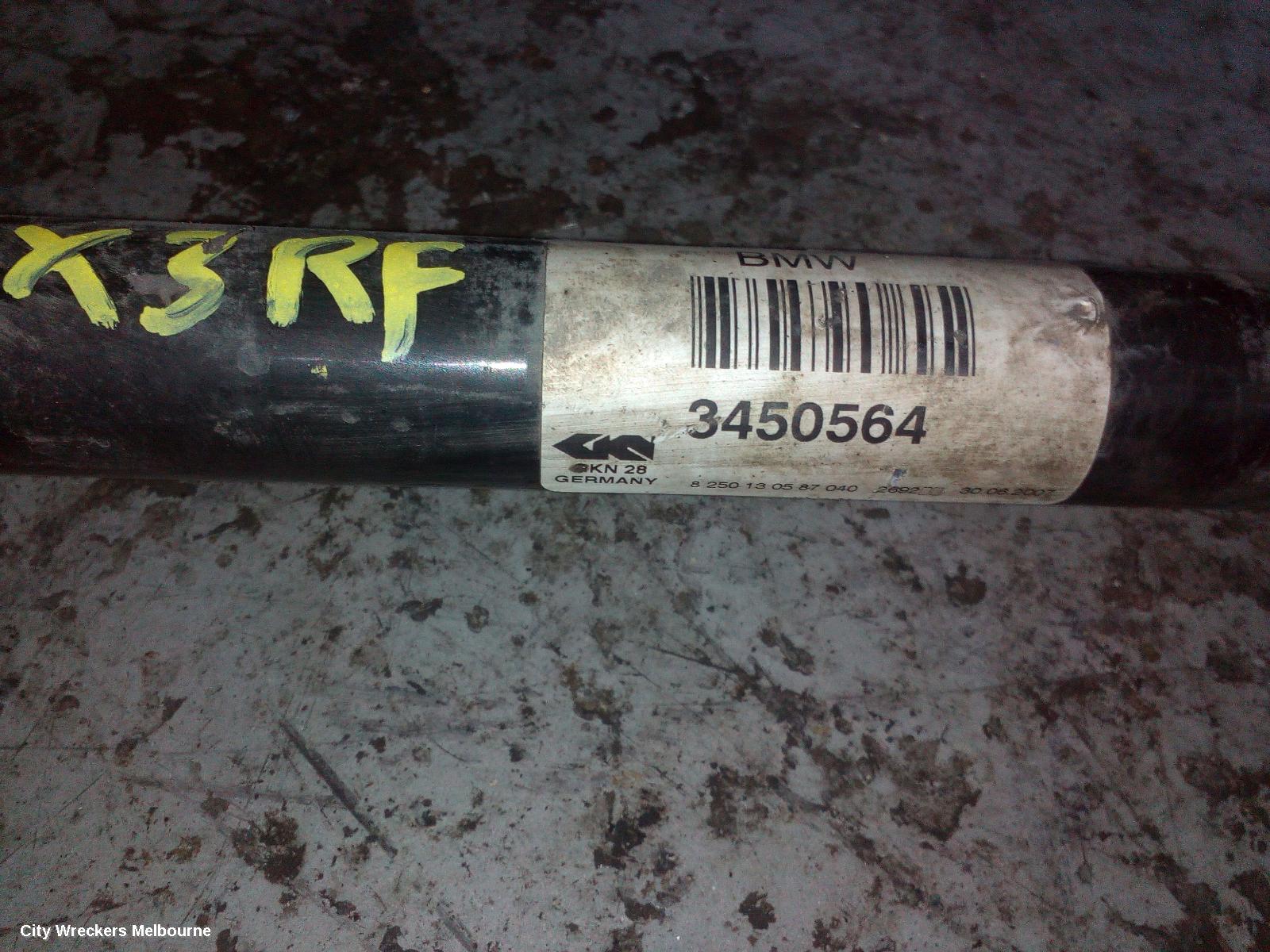 BMW X3 RIGHT DRIVESHAFT, FRONT, E83, 06/2004 - 11/2010 - Image 1