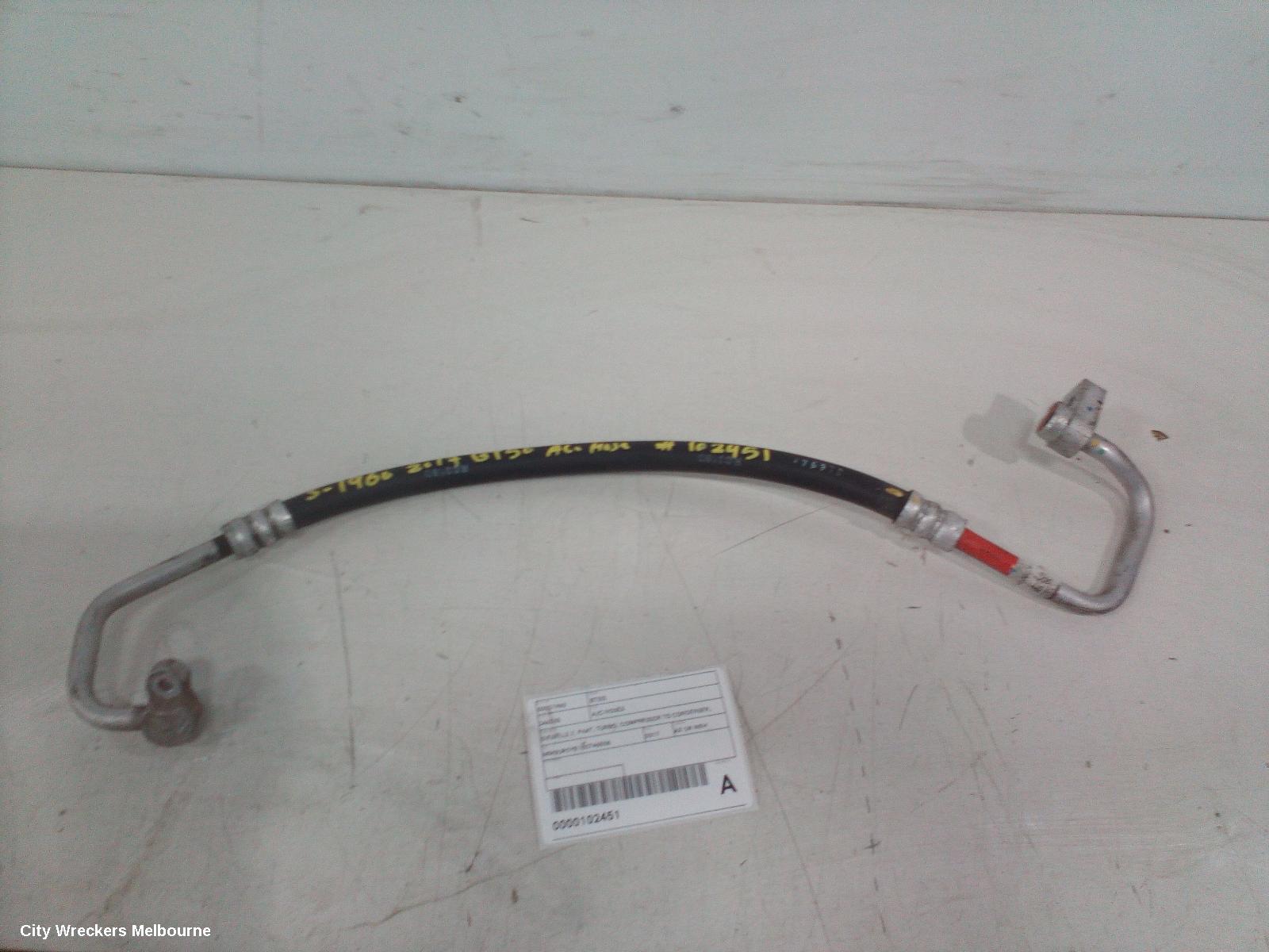 MAZDA BT50 A/C HOSES, DIESEL, 2.2, P4AT, TURBO, COMPRESSOR TO CONDENSER, UP-UR, 10/2011 - 06/2020 - Image 1
