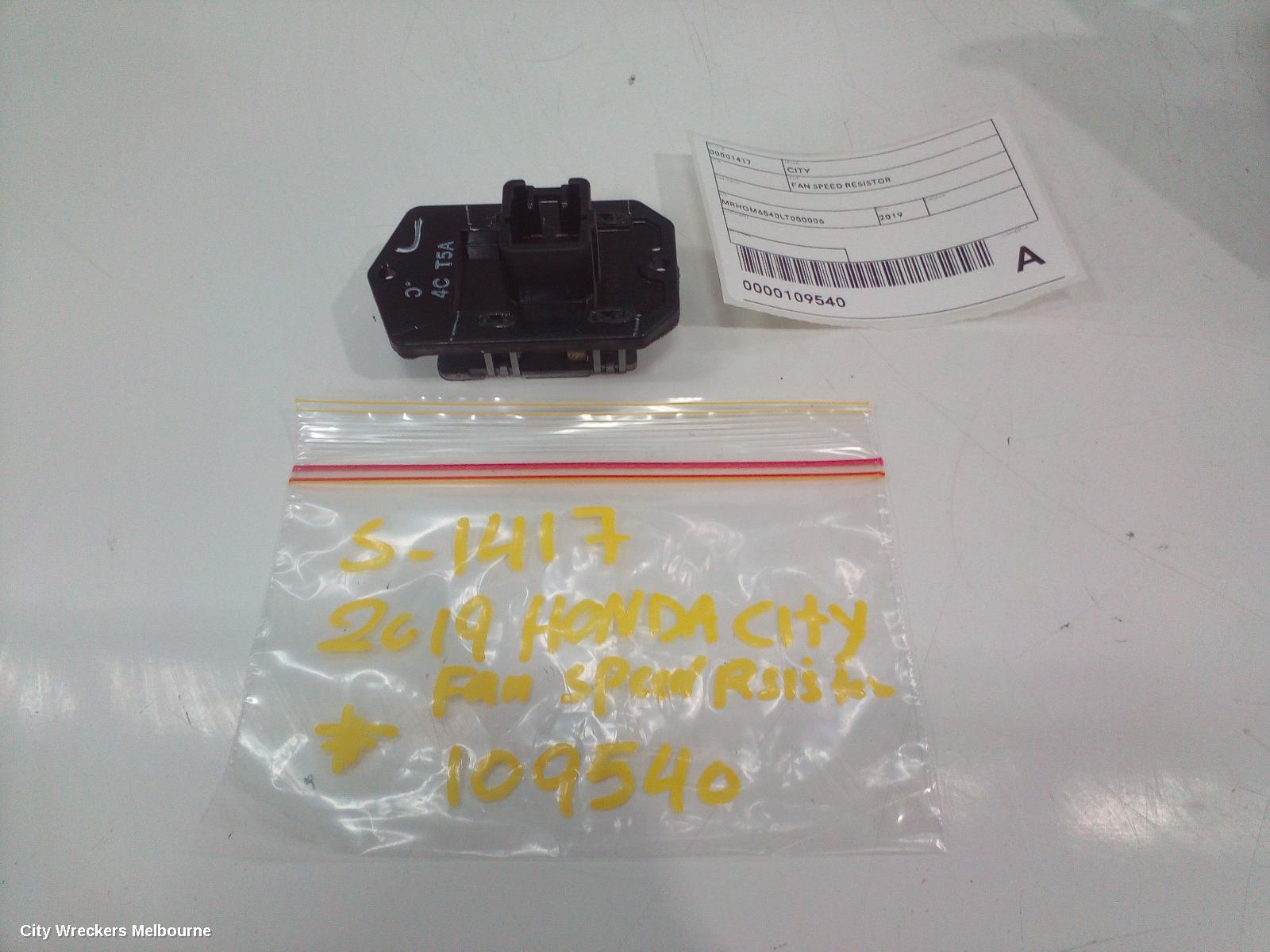 HONDA CITY FAN SPEED RESISTOR - Image 1