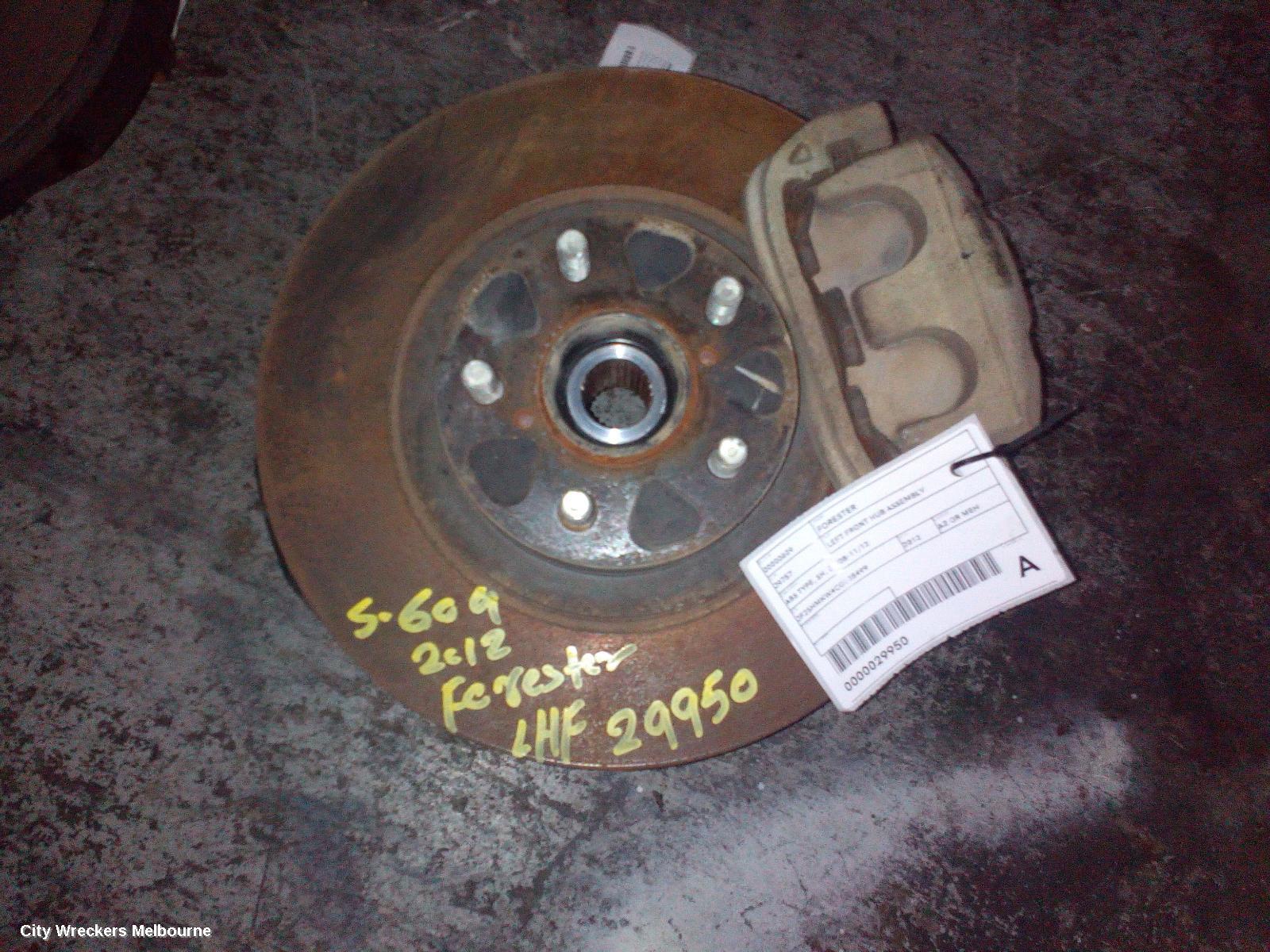 SUBARU FORESTER LEFT FRONT HUB ASSEMBLY, ABS TYPE, SH/SJ, 02/2008 - 11/2013 - Image 1