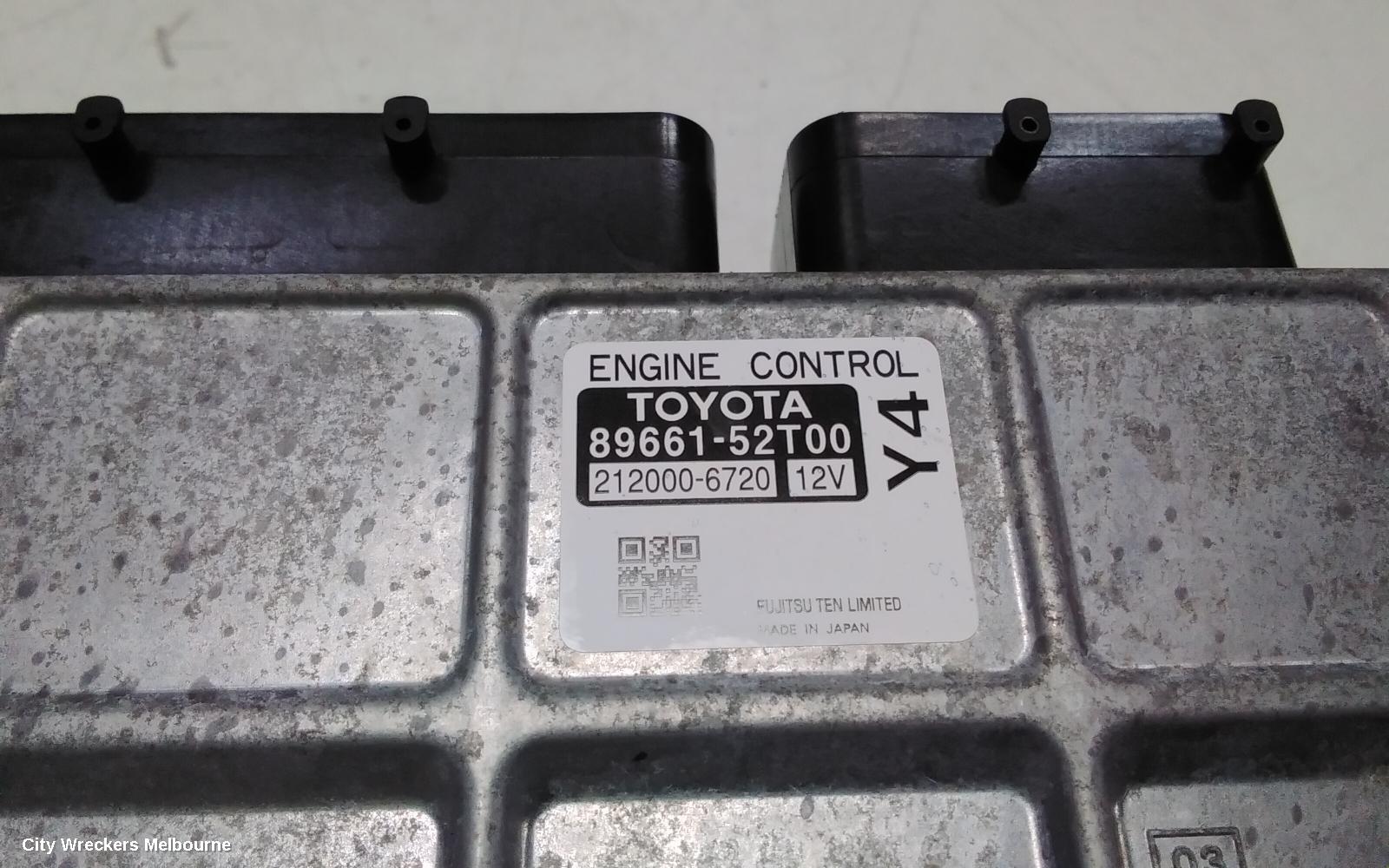 TOYOTA YARIS ECU, ENGINE ECU, 1.3, 2NZ, AUTO, ECU ONLY, NCP13#, 08/2011 - 12/2019 - Image 2