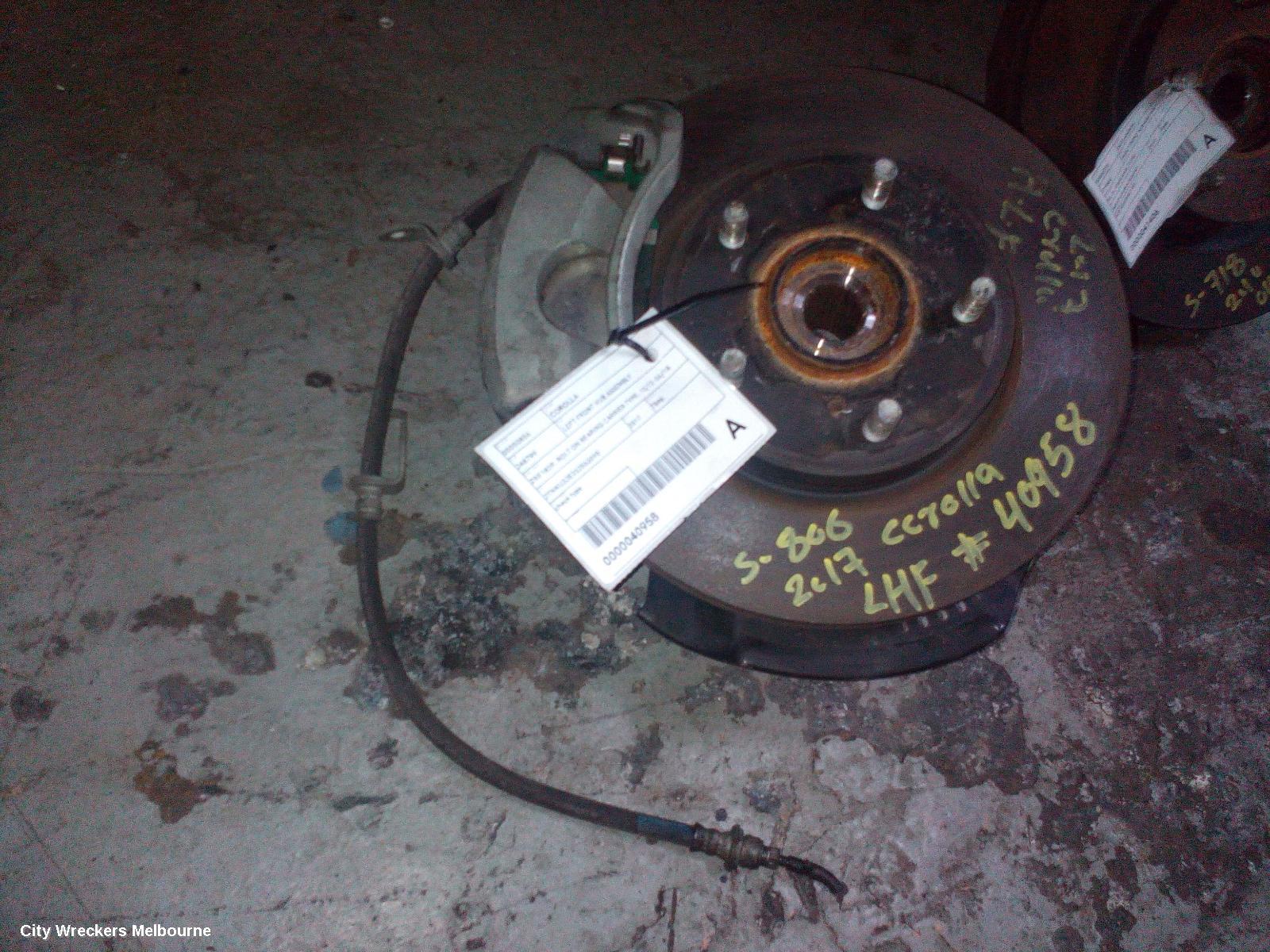 TOYOTA COROLLA LEFT FRONT HUB ASSEMBLY, ZRE182R, BOLT ON BEARING CARRIER TYPE, 10/2012 - 06/2018 - Image 1