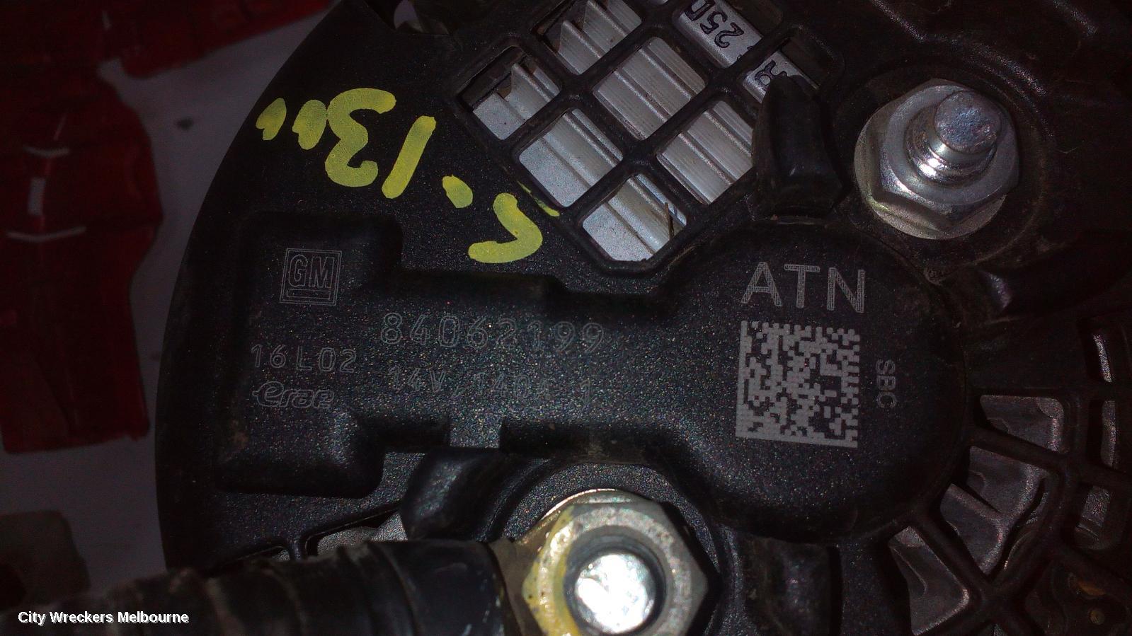 HOLDEN COLORADO ALTERNATOR, DIESEL, RG/RG 7, 01/2012 ONWARDS - Image 1