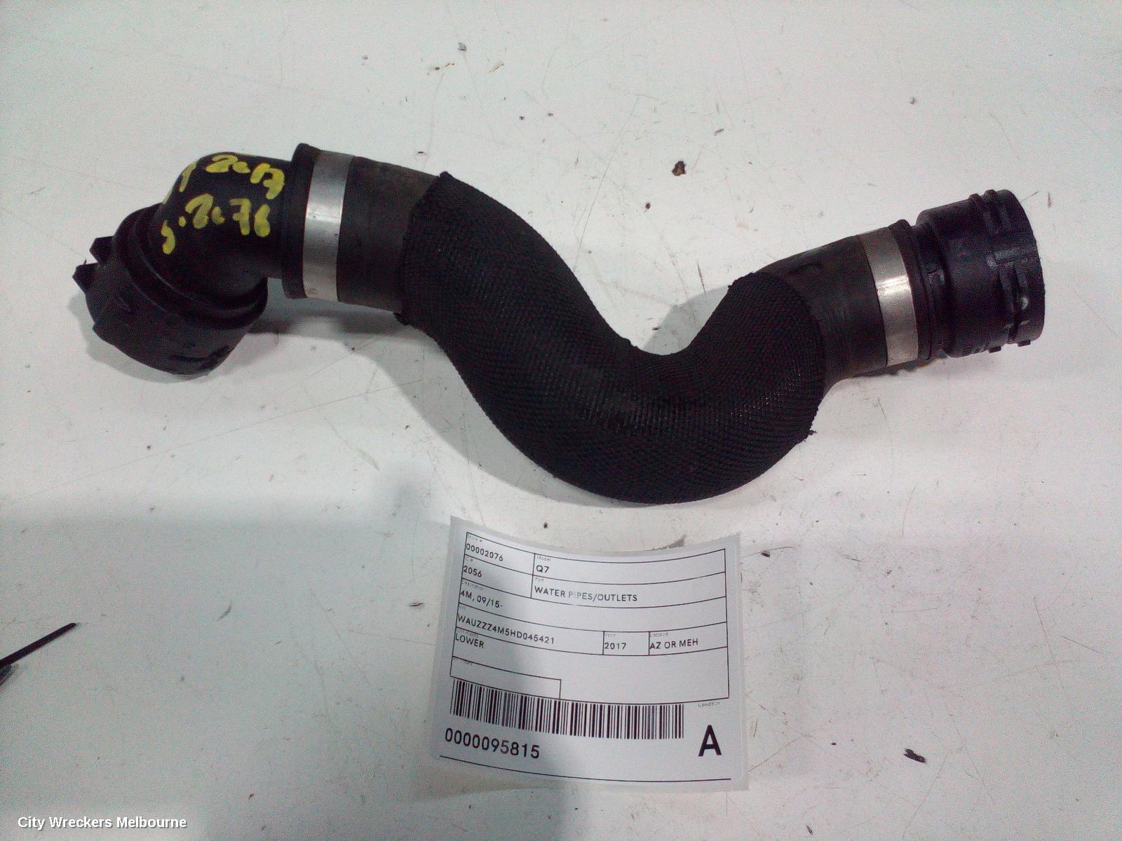 AUDI Q7 WATER PIPES/OUTLETS, 4M, 07/2015 ONWARDS - Image 2