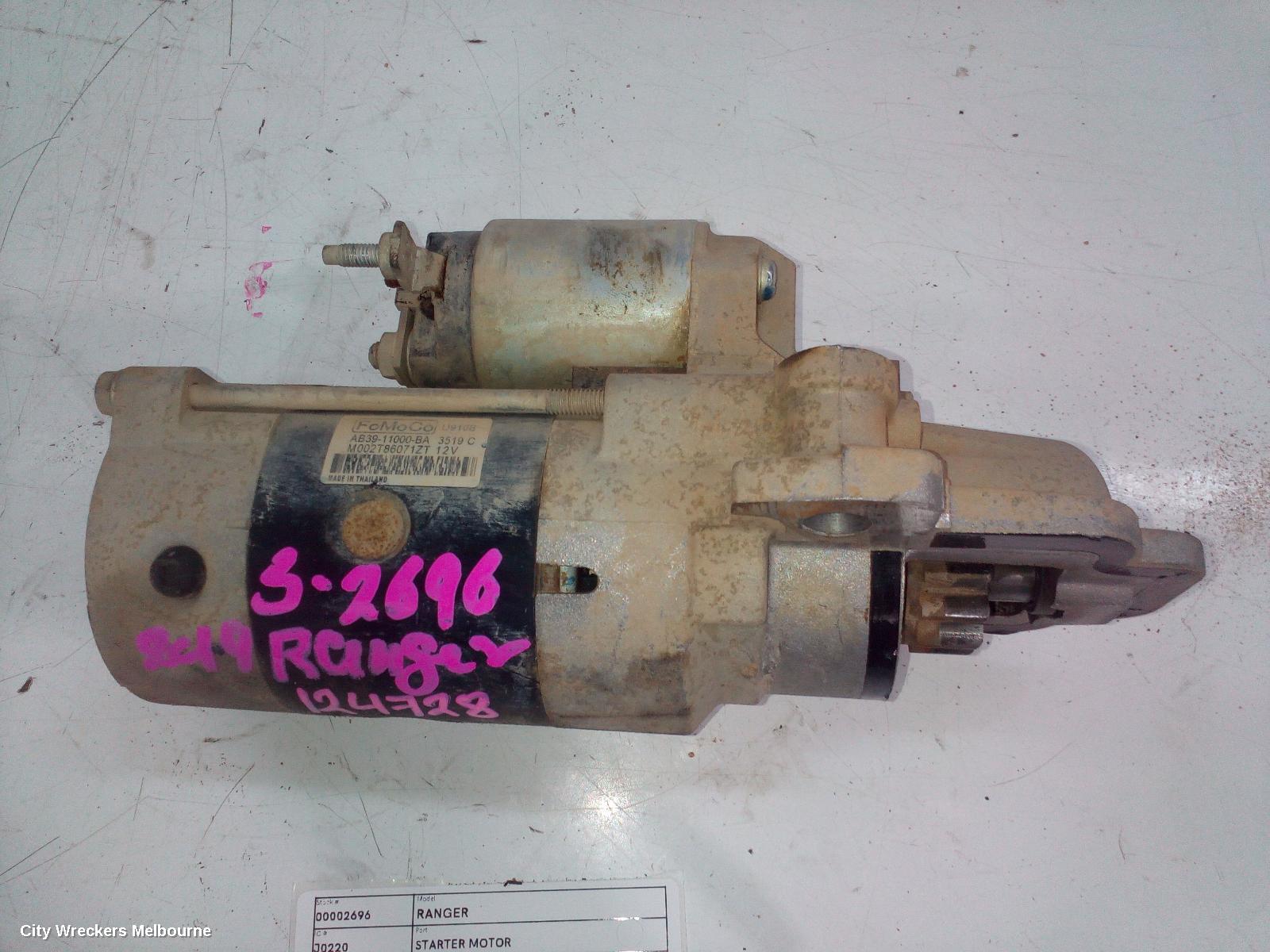 FORD RANGER STARTER, DIESEL, 3.2, AUTO/MANUAL T/M, PX SERIES 1-3, 06/2011 - 04/2022 - Image 2