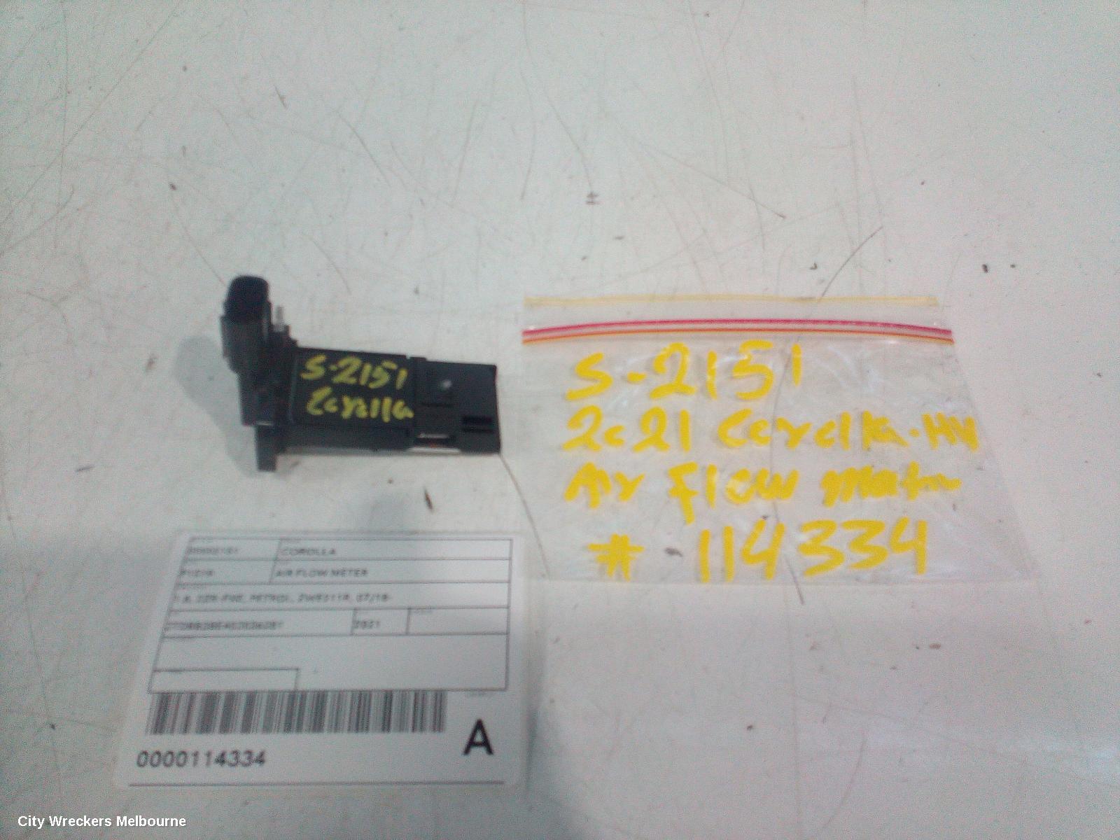 TOYOTA COROLLA AIR FLOW METER, 1.8, 2ZR-FXE, PETROL, ZWE211R, 07/2018 ONWARDS - Image 2
