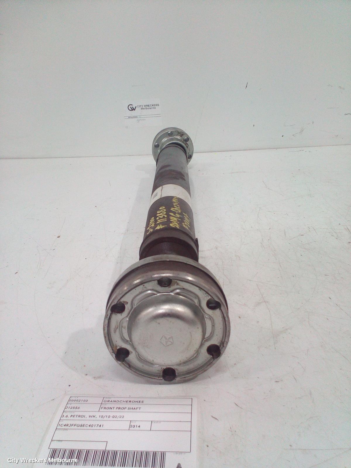 JEEP GRANDCHEROKEE FRONT PROP SHAFT, 3.6, PETROL, WK, 10/2010 - 02/2022 - Image 1