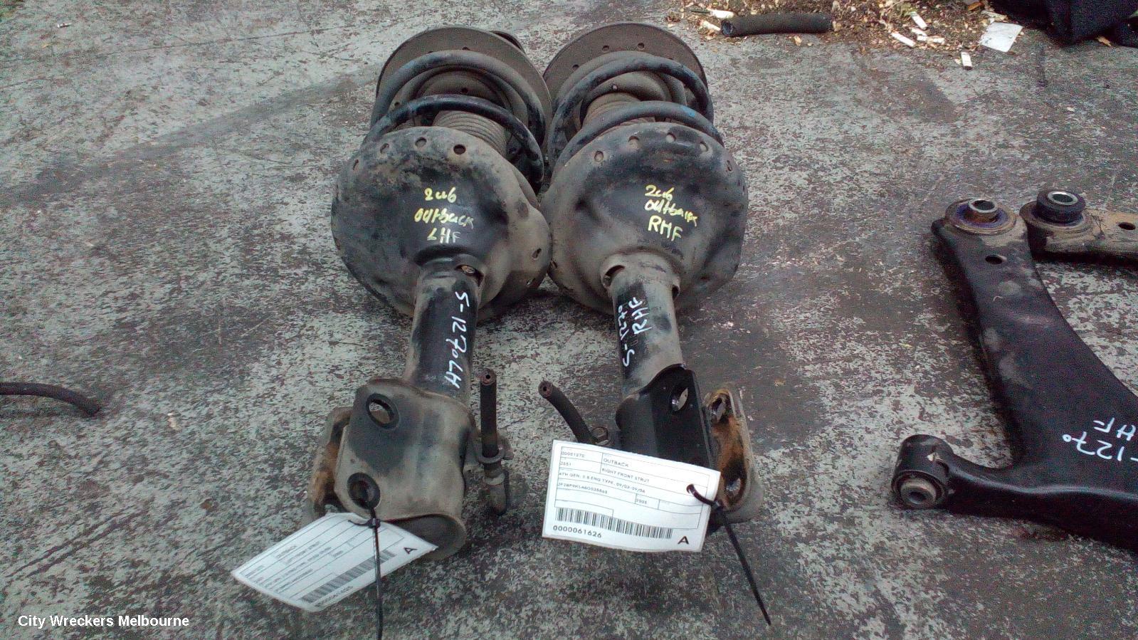 SUBARU OUTBACK LEFT FRONT STRUT, 4TH GEN, 2.5 ENG TYPE, 09/2003 - 09/2006 - Image 2