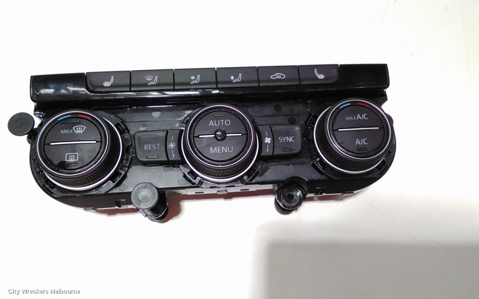 VOLKSWAGEN TIGUAN HEATER/AC CONTROLS, 5NA, FRONT, THREE ZONE CLIMATE CONTROL, W/ SEAT HEATING TYPE, 06/2016 - 05/2021 - Image 1