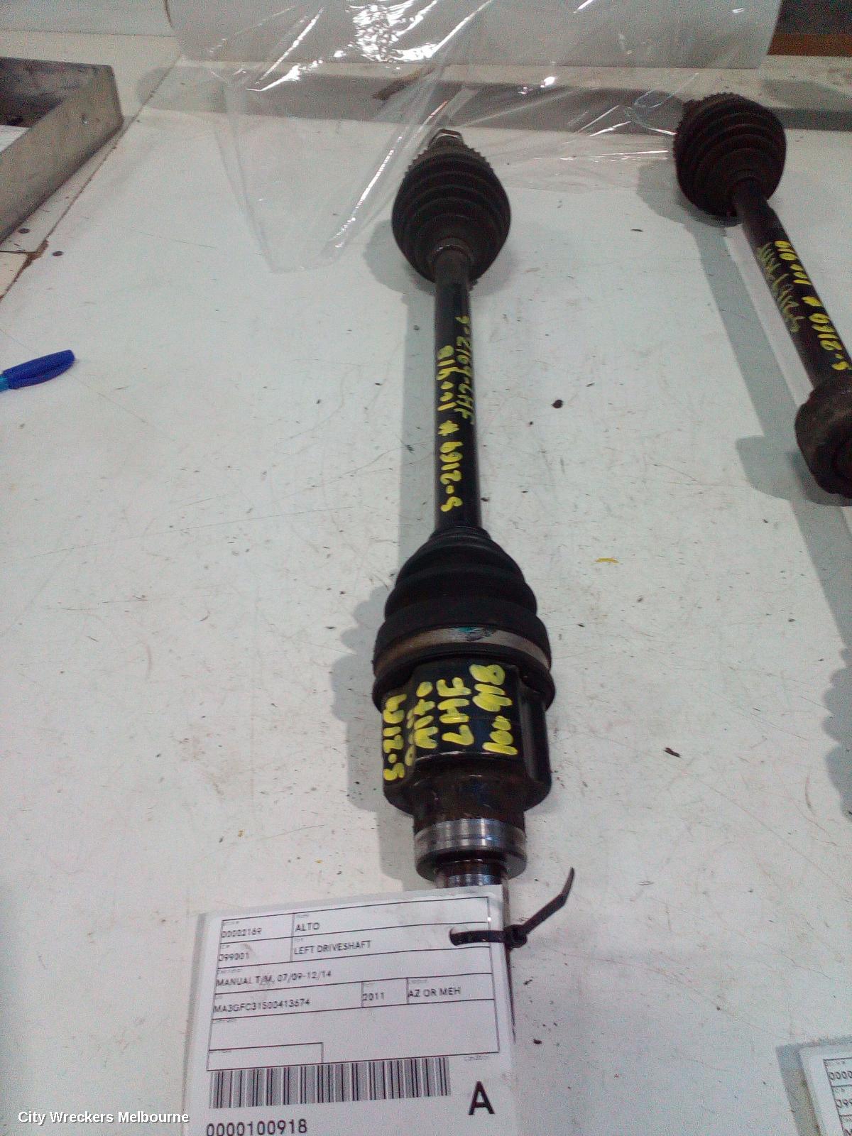 SUZUKI ALTO LEFT DRIVESHAFT, MANUAL T/M, 07/2009 - 12/2014 - Image 1