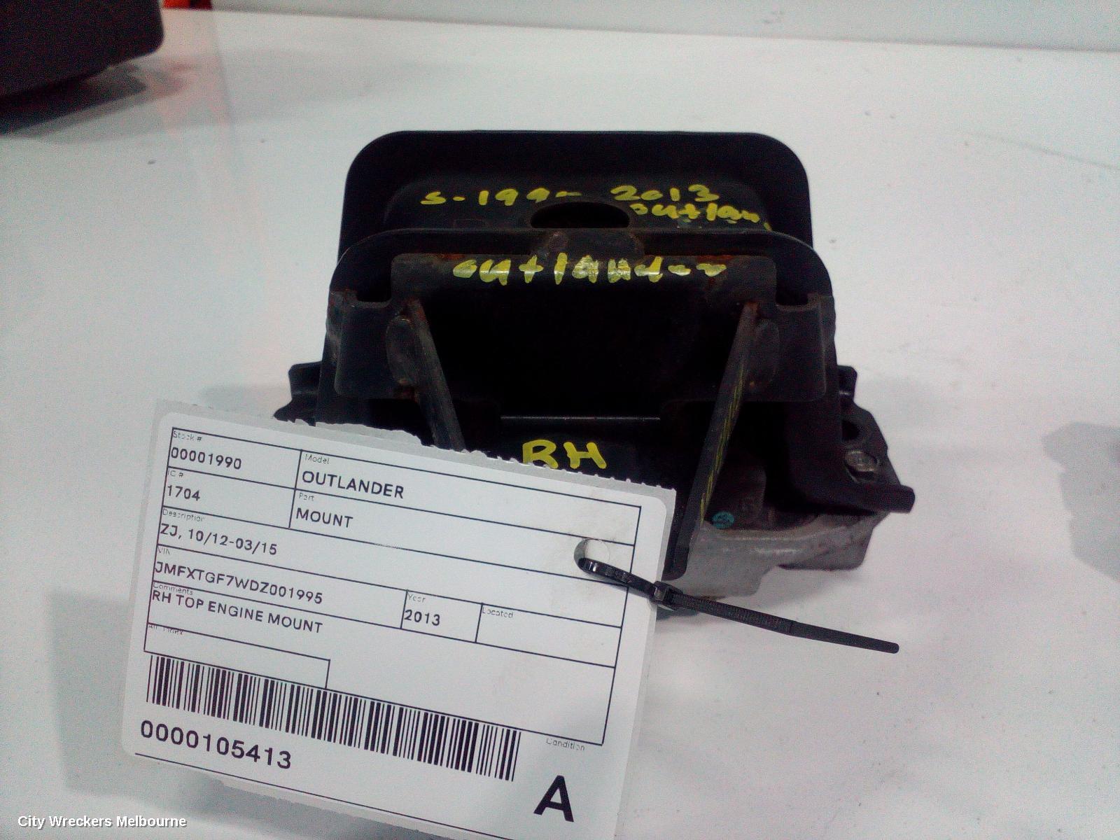 MITSUBISHI OUTLANDER MOUNT, ZJ, 10/2012 - 03/2015 - Image 1
