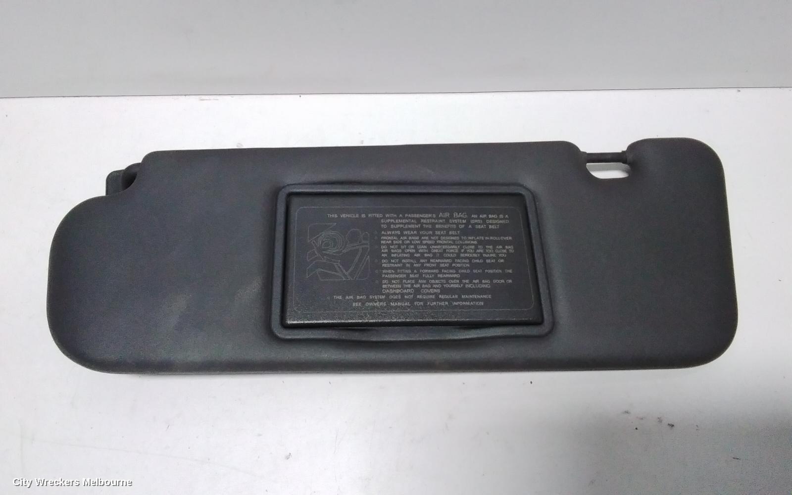 HOLDEN COMMODORE SUNVISOR, VE, RH SIDE, DARK GREY, 08/2006 - 04/2013 - Image 2