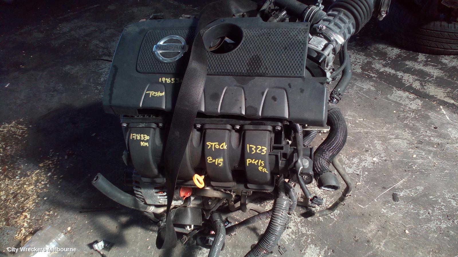 NISSAN PULSAR ENGINE, PETROL, 1.8, MRA8DE, B17/C12, 12/2012 - 12/2017 - Image 2