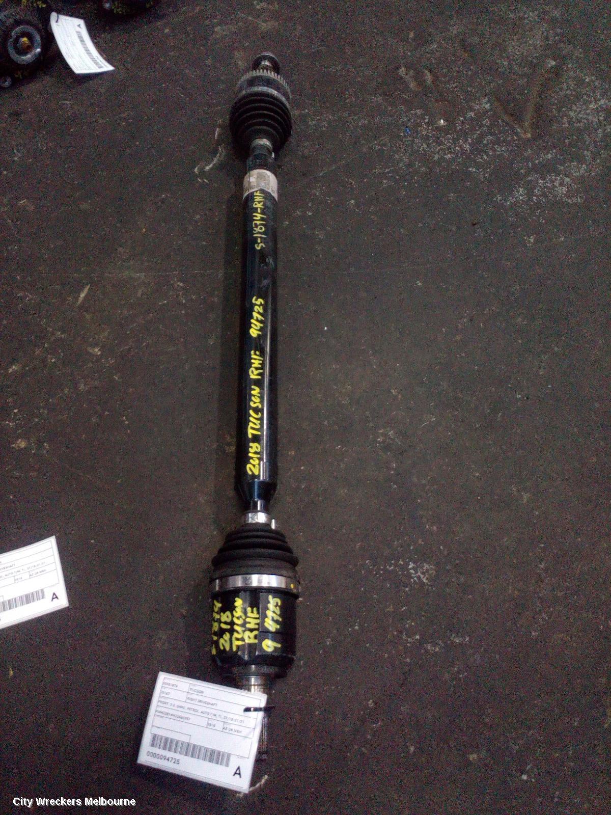 HYUNDAI TUCSON RIGHT DRIVESHAFT, FRONT, 2.0, G4NC, PETROL, AUTO T/M, TL, 07/2015 - 01/2021 - Image 2