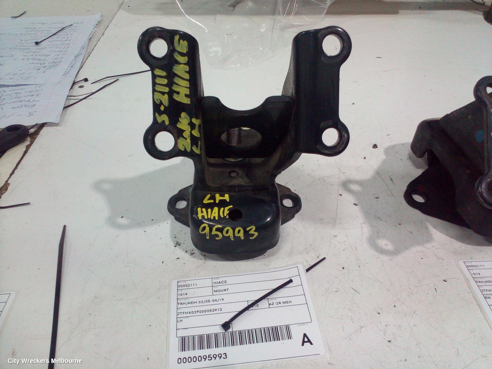 TOYOTA HIACE MOUNT, TRH/KDH 03/2005 - 04/2019 - Image 1