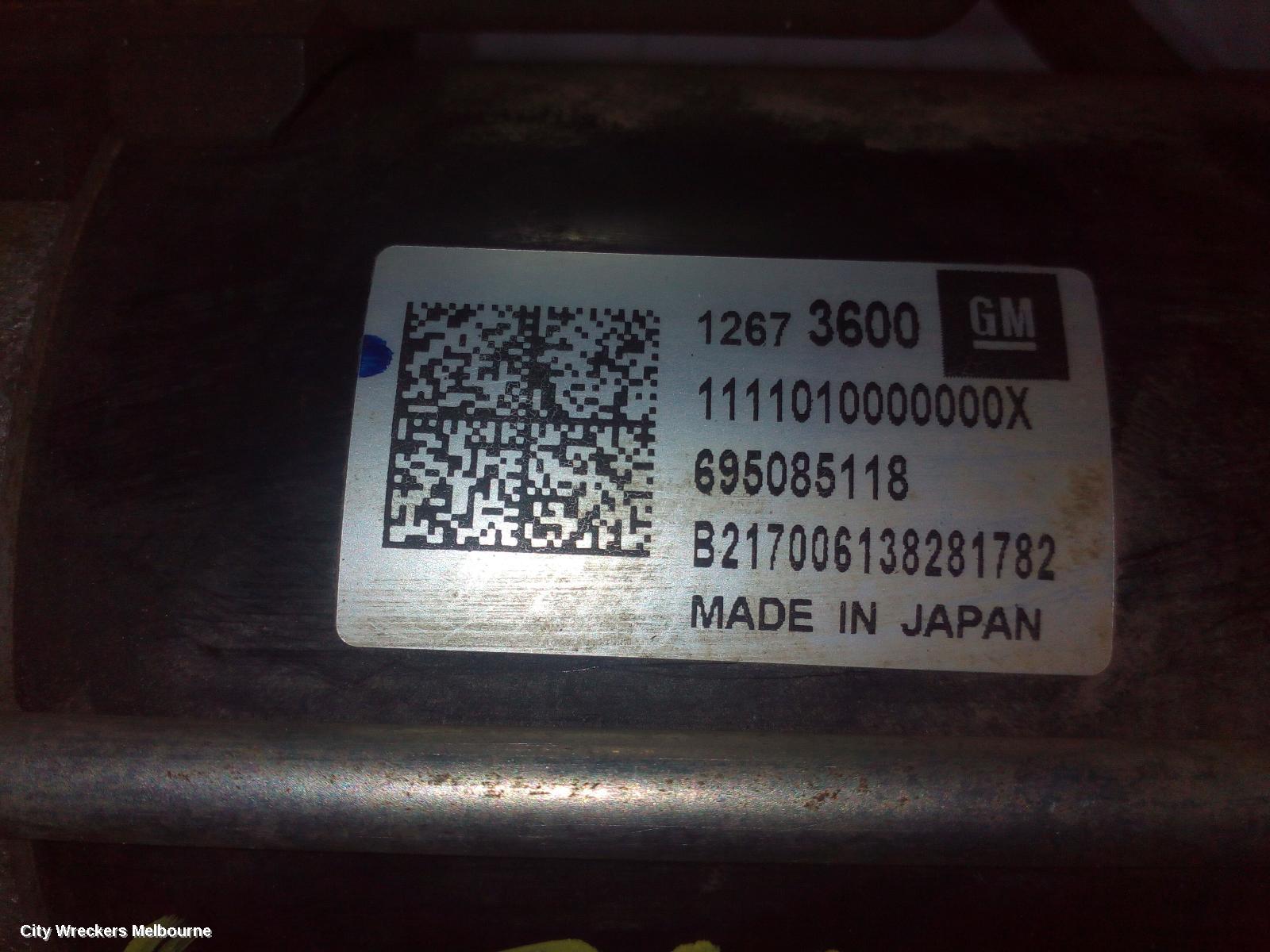 HOLDEN ASTRA STARTER, PETROL, 1.4, TURBO, BK-BL, 09/2016 - 12/2020 - Image 3