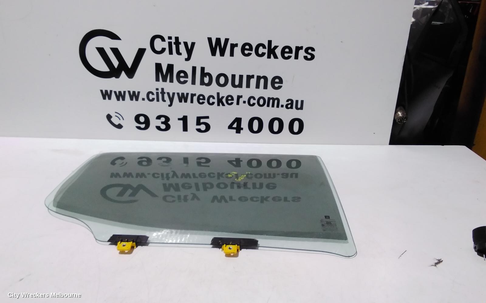 HOLDEN COLORADO RIGHT REAR DOOR WINDOW, RG, DUAL CAB, 01/2012 - 12/2020 - Image 1