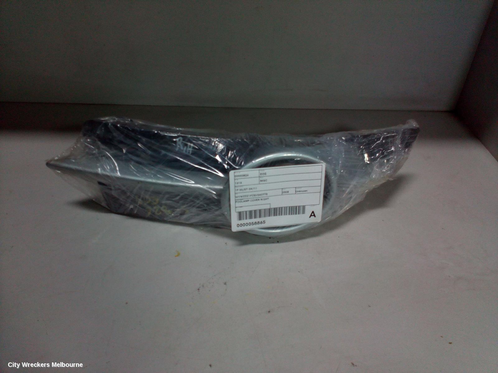 VOLKSWAGEN EOS RIGHT INDICATOR/FOG/SIDE, BUMPER FOGLAMP, 1F, 02/2007 - 04/2011 - Image 3