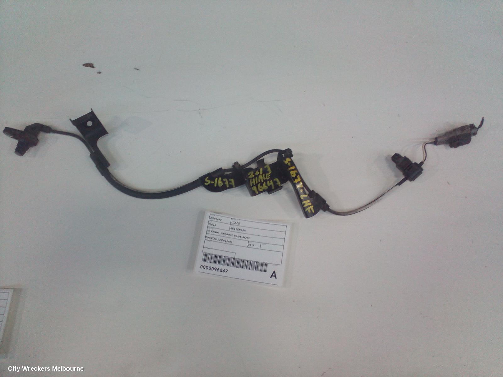 TOYOTA HIACE ABS SENSOR, LH FRONT, W/ LOOM TYPE, TRH/KDH, 03/2005 - 04/2019 - Image 2