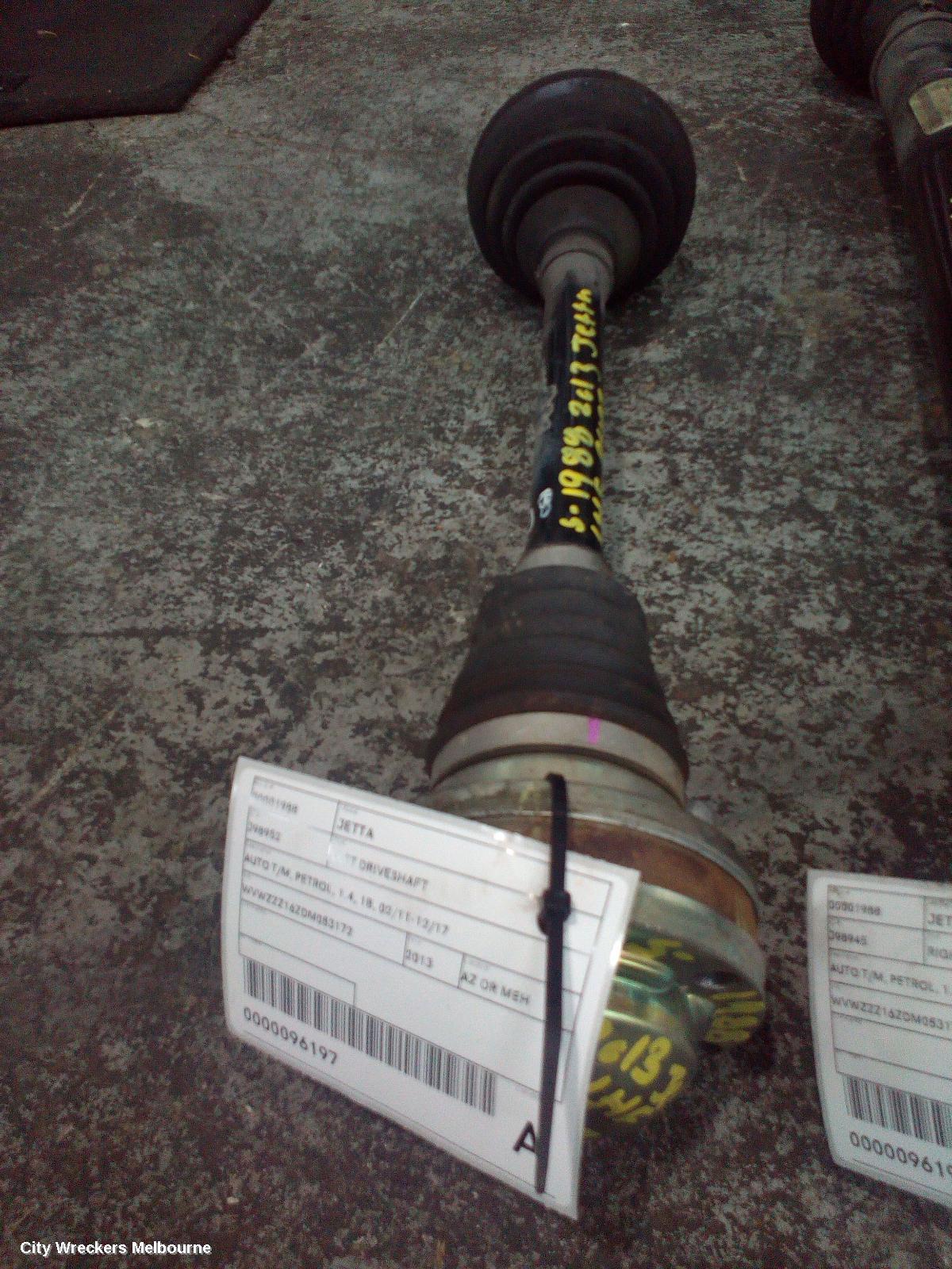 VOLKSWAGEN JETTA LEFT DRIVESHAFT, AUTO T/M, PETROL, 1.4, 1B, 02/2011 - 12/2017 - Image 2